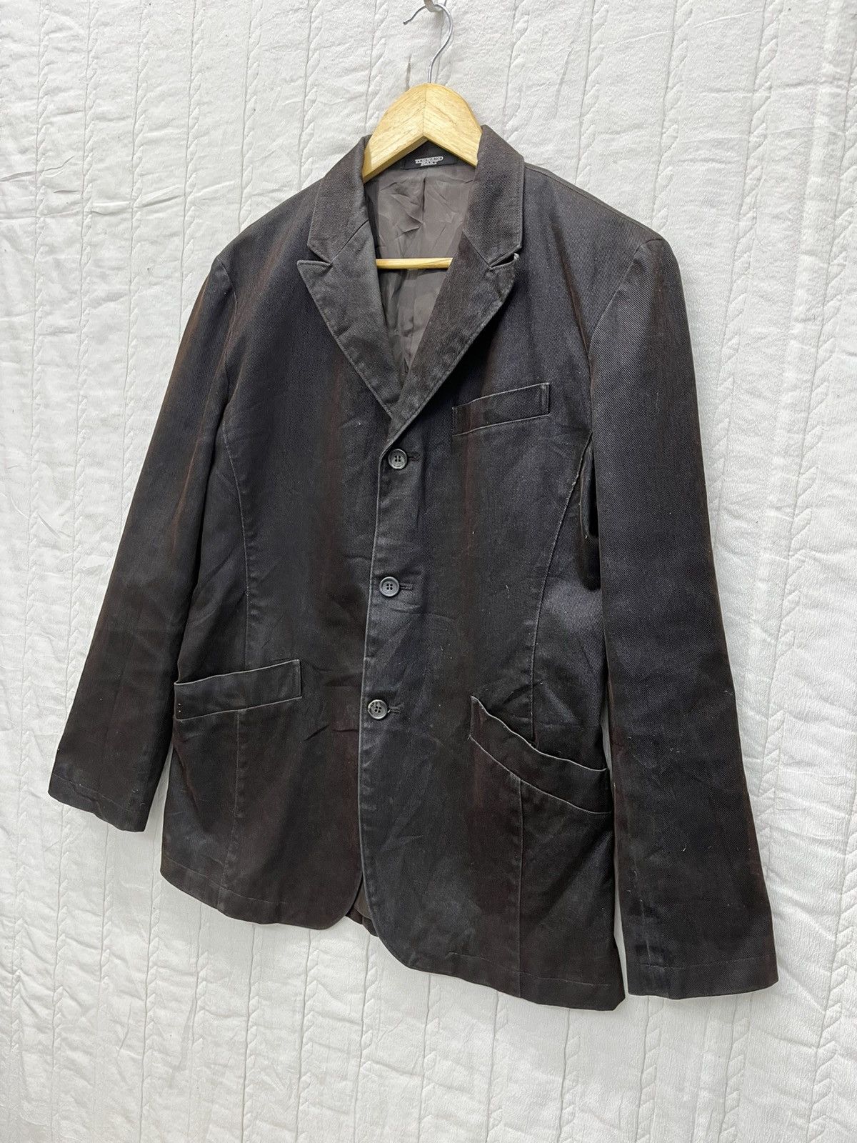 Tornado Mart ARCHIVE🔥TORNADO MART WAXED BLAZER JACKET Size M / US 6-8 / IT 42-44 - 3 Thumbnail