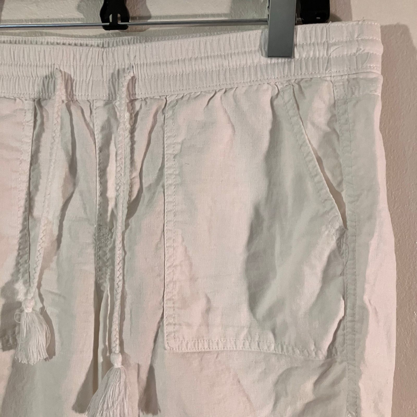 Sonoma Sonoma Goods For Life White Jogger Pants with Drawstring Size 28" / US 6 / IT 42 - 4 Thumbnail