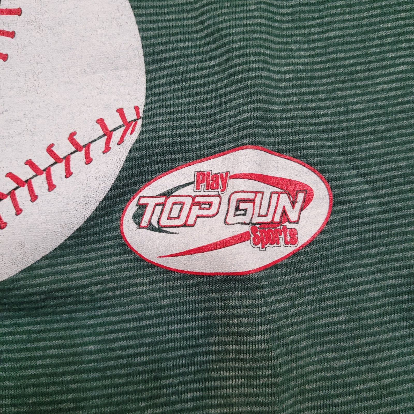 Vintage VTG 80s Top Gun Sports Micro-Stripe Ringer Tee M Baseball Size US M / EU 48-50 / 2 - 3 Thumbnail