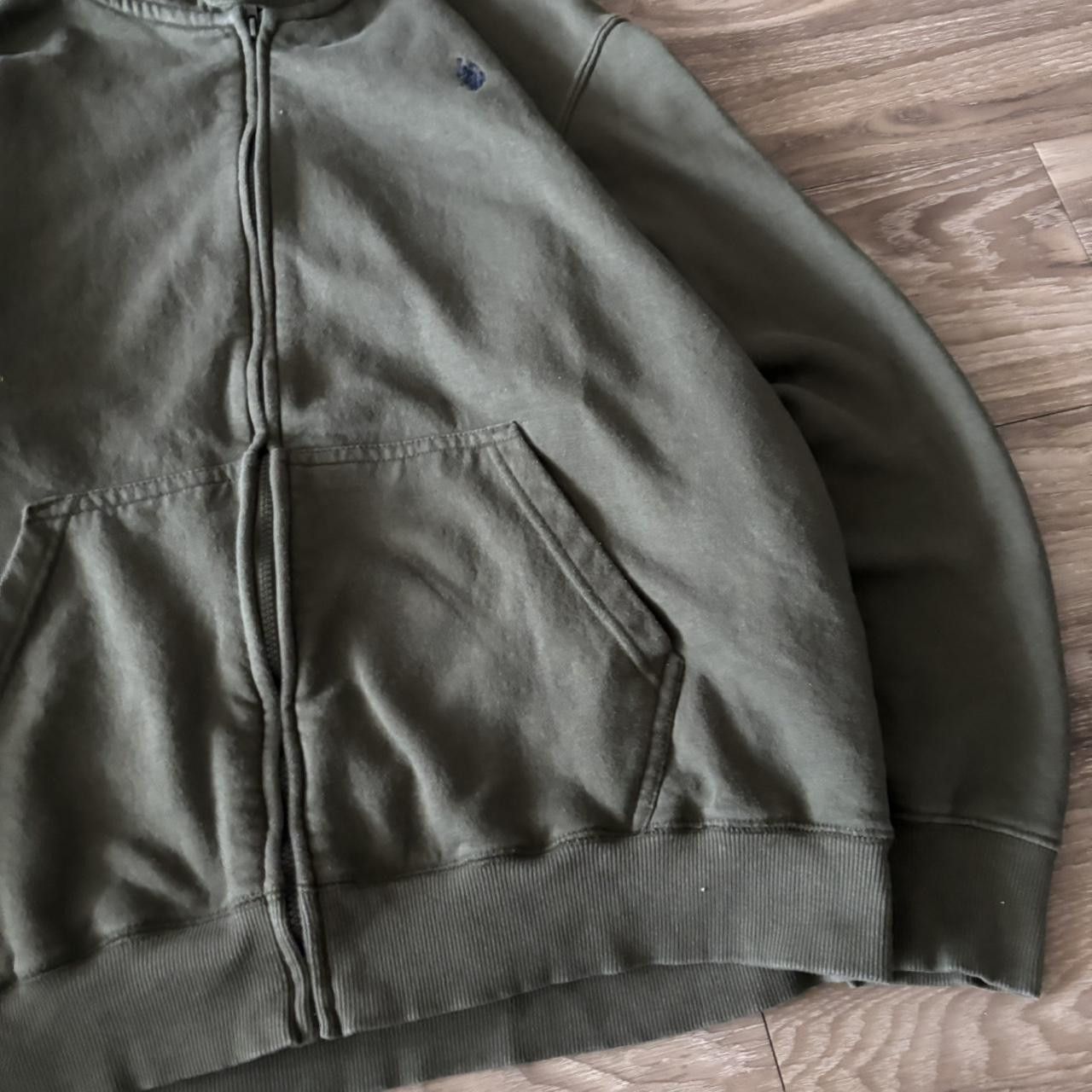 U.S. Polo Assn. Crazy Vintage Y2K/2000s Khaki Green U.S. Polo Assn. Streetwear Zip Up Hoodie! Size XL Size US XL / EU 56 / 4 - 4 Thumbnail