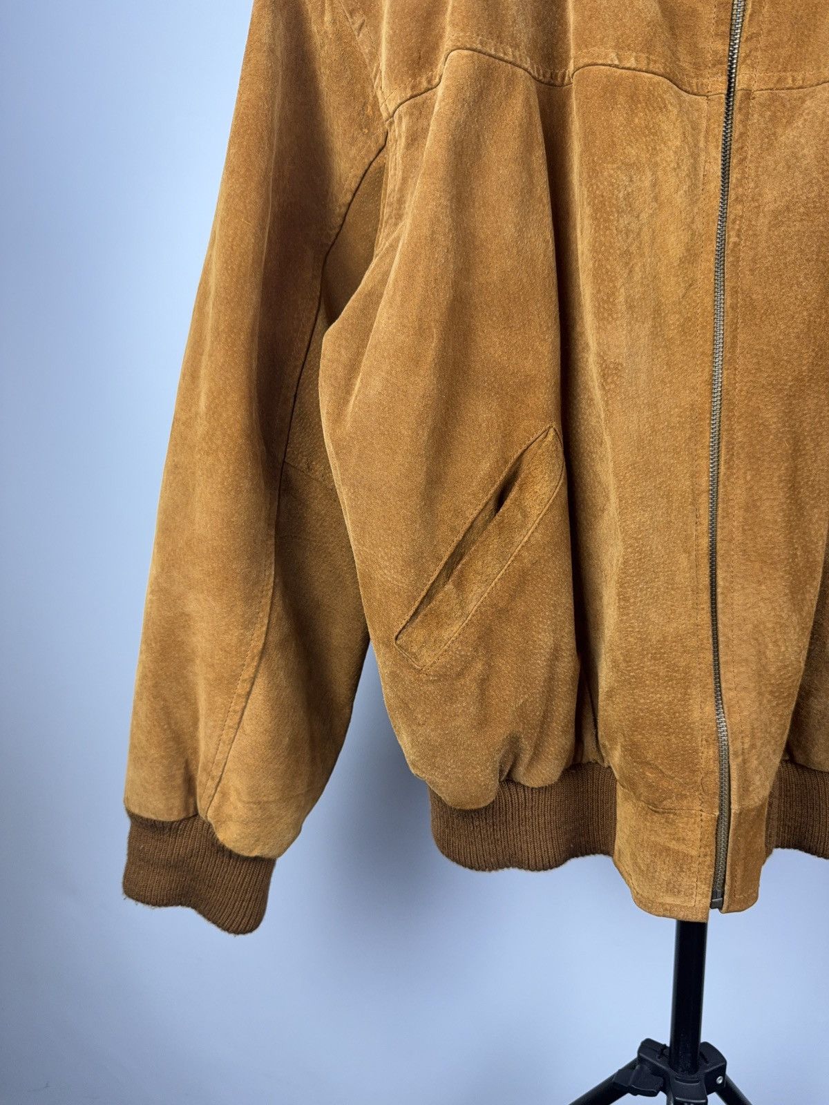 Leather Vintage Western Cowboy Leather MOTO Bomber Jacket Rock Punk Size US L / EU 52-54 / 3 - 3 Thumbnail