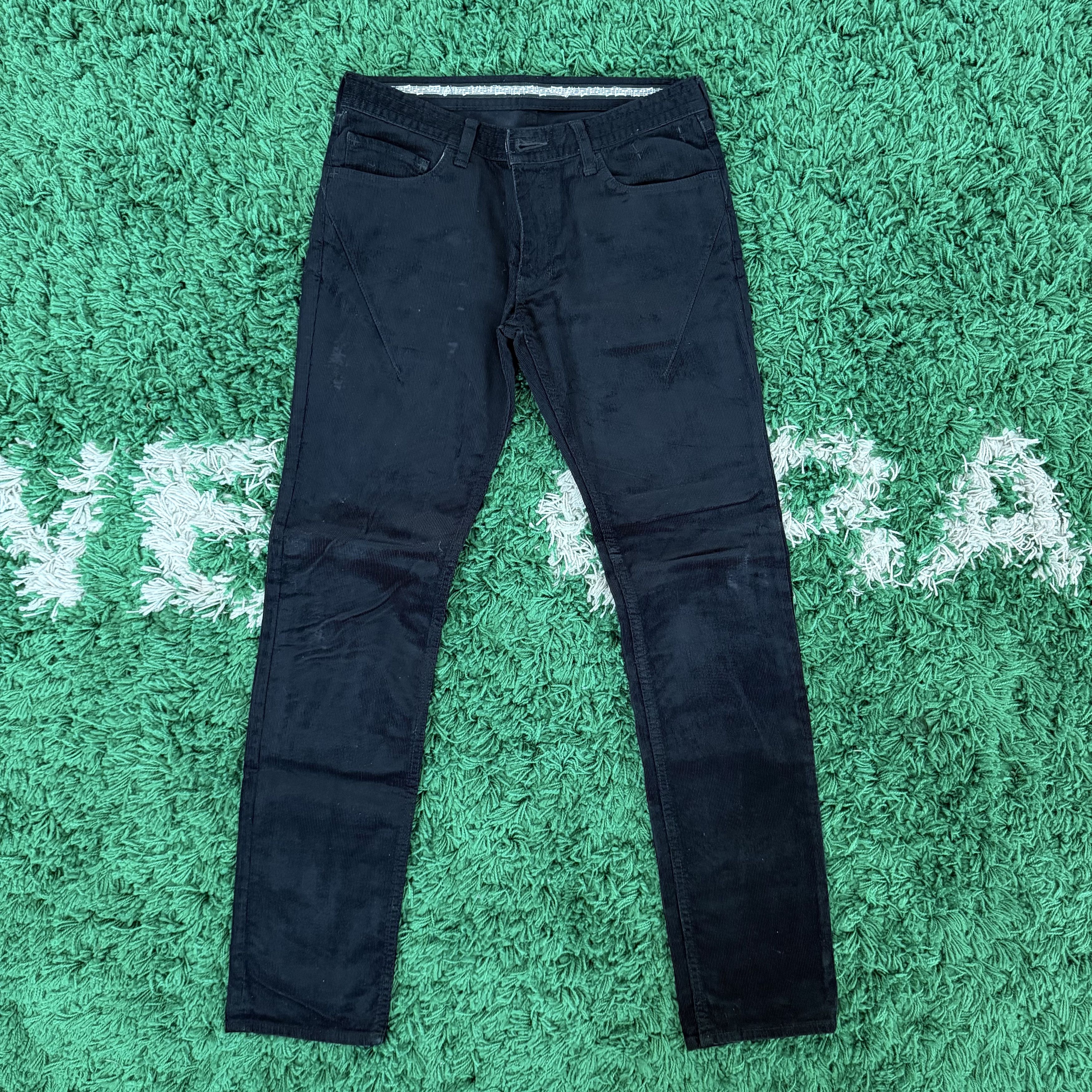 Number (N)ine NUMBER NINE FW06 NOIR COATED BLACK PAIN DENIM JEANS