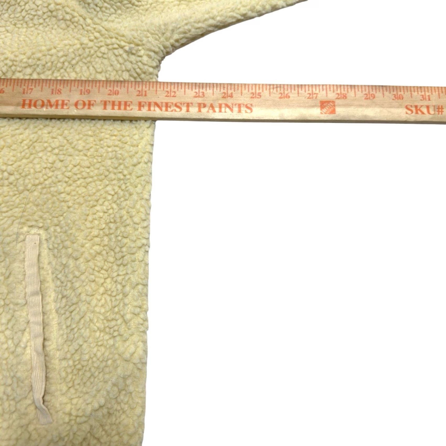 Vintage Mollusk California Women’s Sherpa Fleece Jacket Cream Button Front Cozy Sz M Ivory Size M / US 6-8 / IT 42-44 - 4 Thumbnail