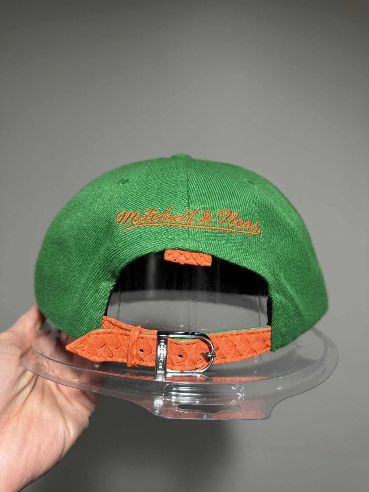Just Don × Mitchell & Ness Just Don Mitchell & Ness NBA Chicago Bulls Green/Orange Hat Size ONE SIZE - 12 Thumbnail