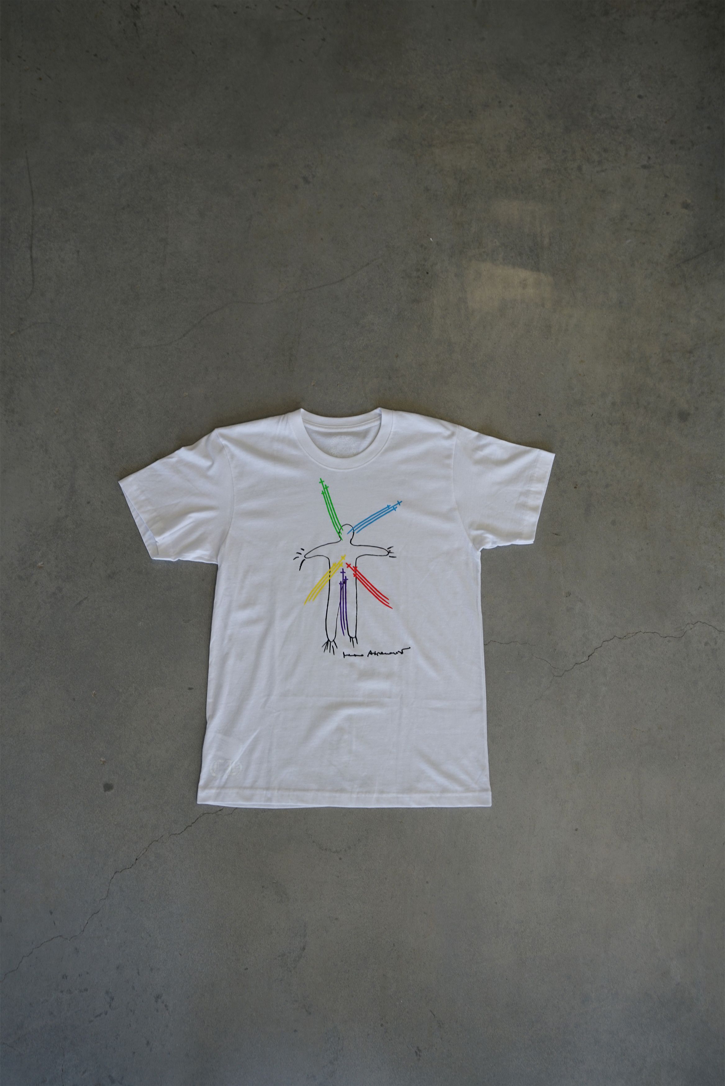 レアコラボ【Chrome Hearts x Marina Abramovic】GraphicTシャツ Chrome Hearts Marina Abramovic Graphic Print White Short