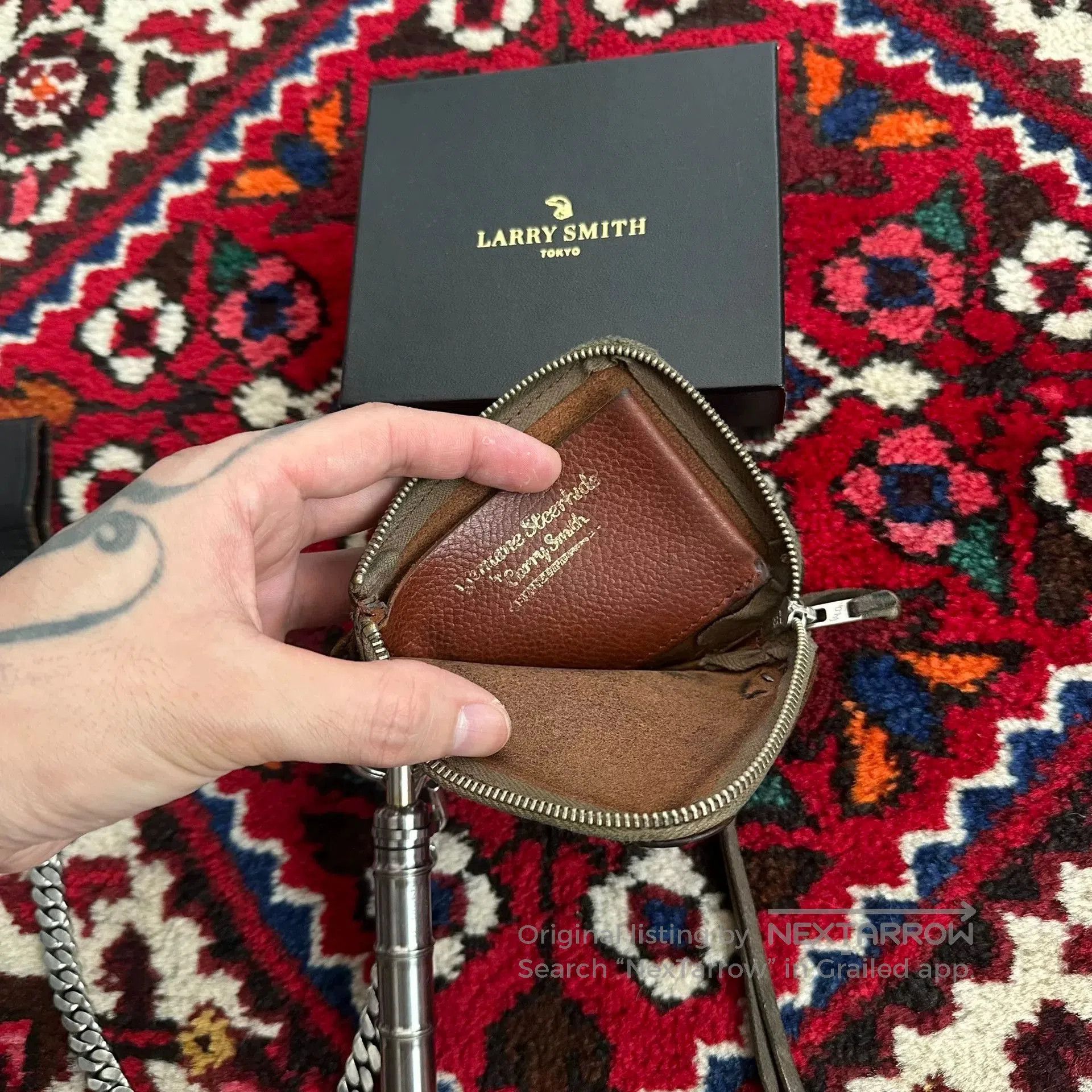 Larry Smith larry smith wallet with chain and keyring. Size ONE SIZE - 6 Thumbnail
