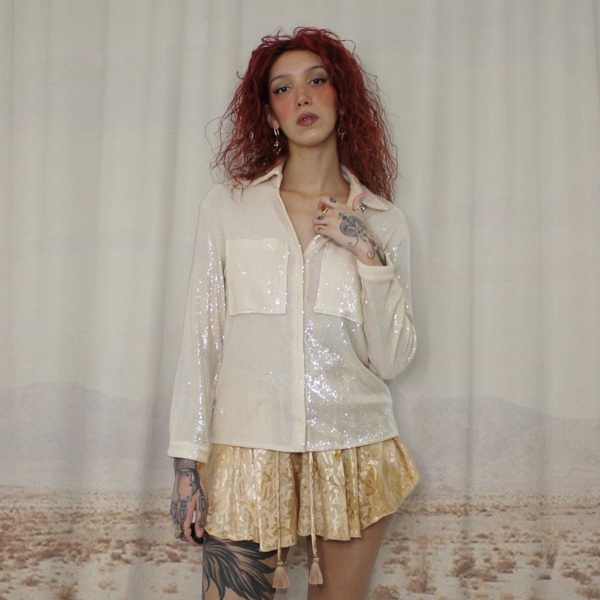 Patrizia Pepe 🧁CREAM PATRIZIA PEPE BLOUSE🧁 Size S / US 4 / IT 40 - 1 Thumbnail