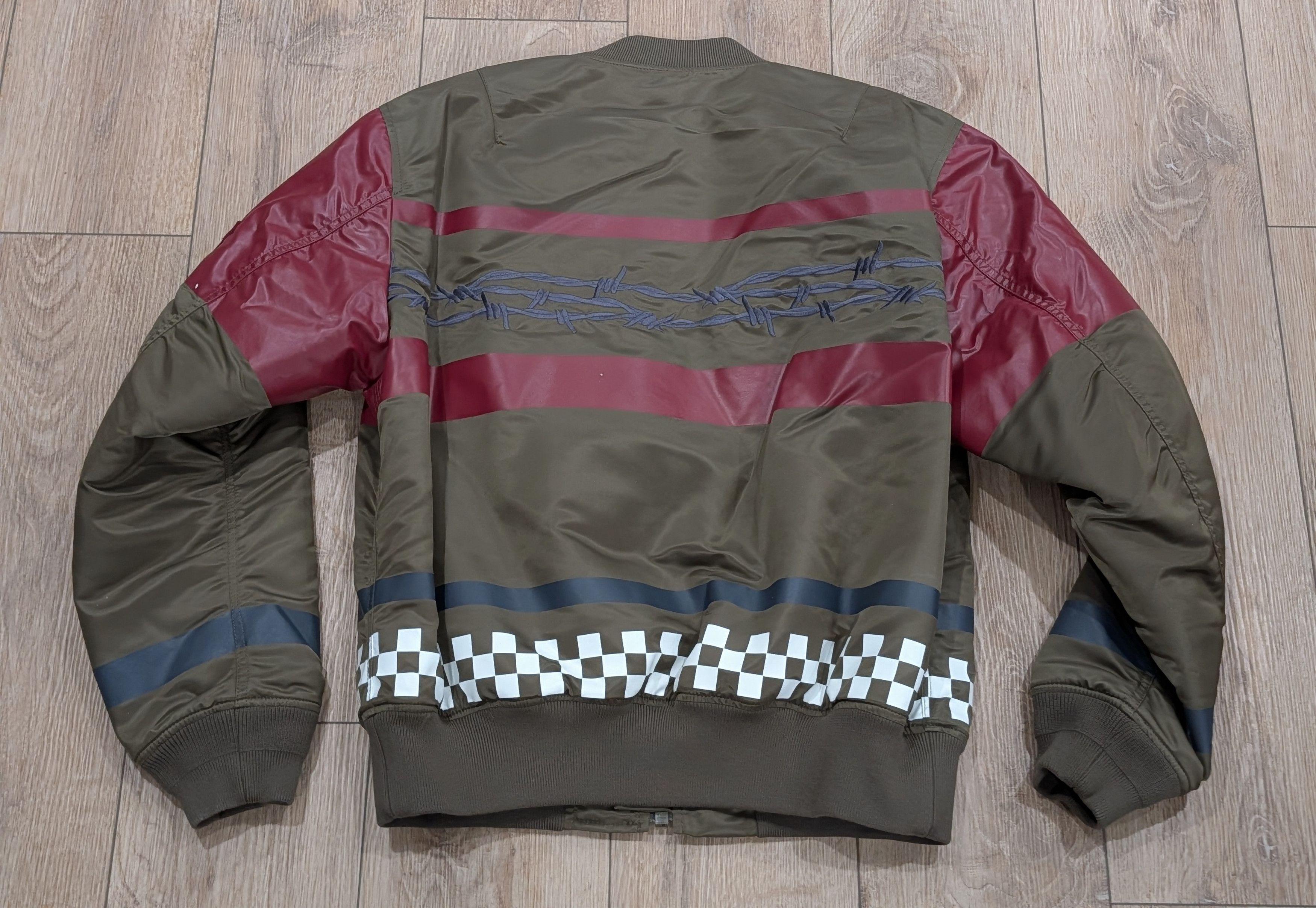 Undercover UNDERCOVER Striped Blouson Jacket Khaki/Multi 3 - Large Size US L / EU 52-54 / 3 - 5 Thumbnail