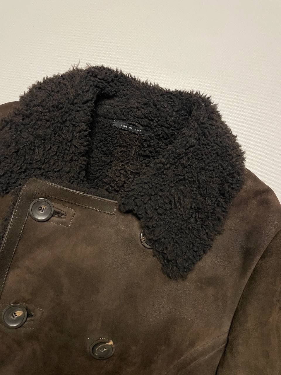 Gucci Vintage Gucci Shearling Jacket Sherpskin Leather Coat 52 Size US L / EU 52-54 / 3 - 7 Thumbnail