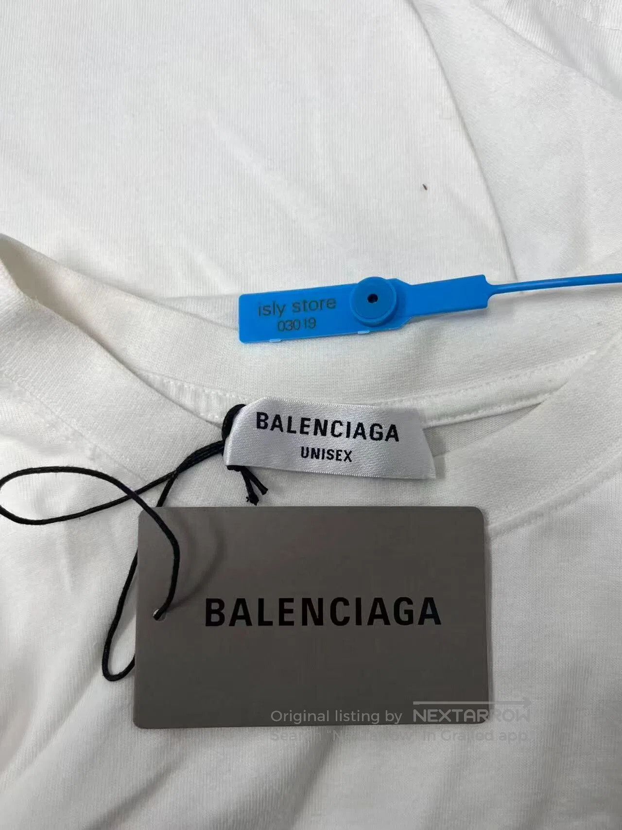 Balenciaga balenciaga white logo print casual t. Size S / US 4 / IT 40 - 5 Thumbnail