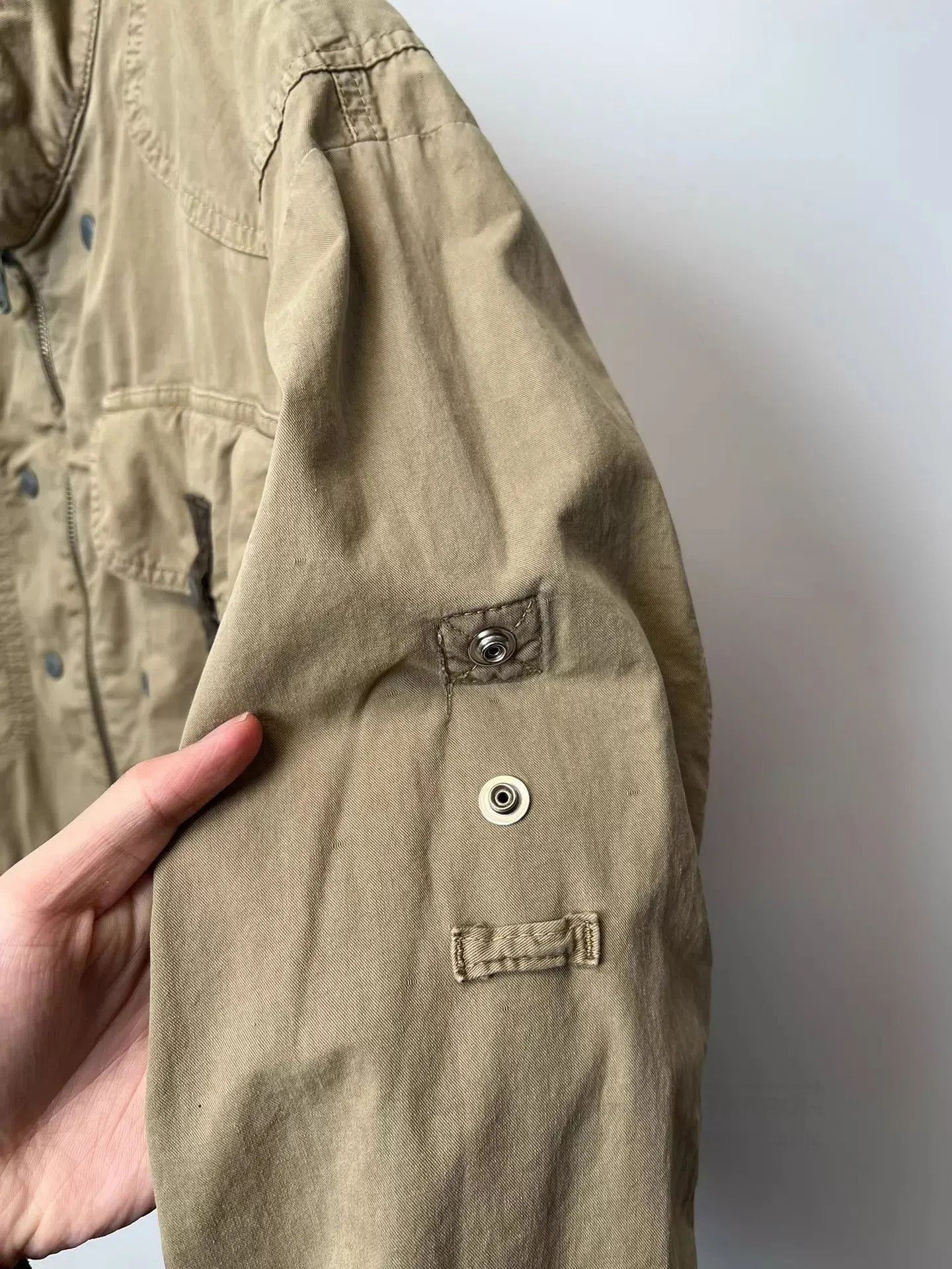Dolce & Gabbana Beige Zip-Front Utility Bomber Jacket. Size US L / EU 52-54 / 3 - 5 Thumbnail
