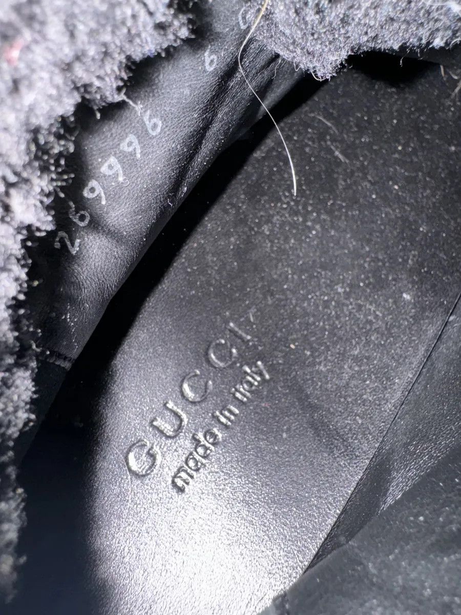 Gucci Gucci Nebraska Black Suede Fur Leather Boots Size US 7.5 / IT 37.5 - 7 Thumbnail