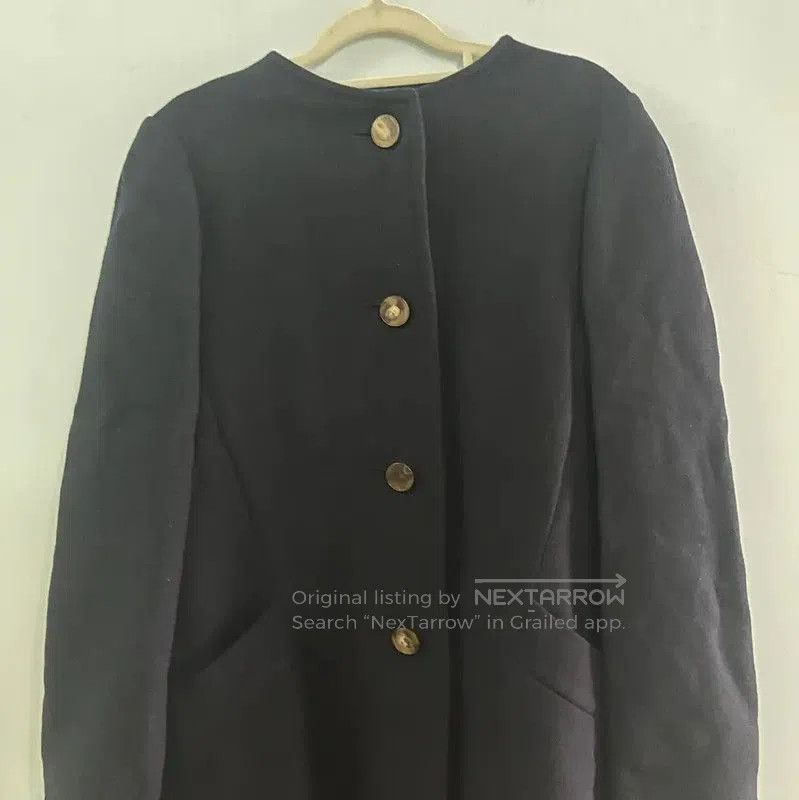 Lanvin Lanvin Women's Dark Blue Wool Coat . Size L / US 10 / IT 46 - 8 Thumbnail