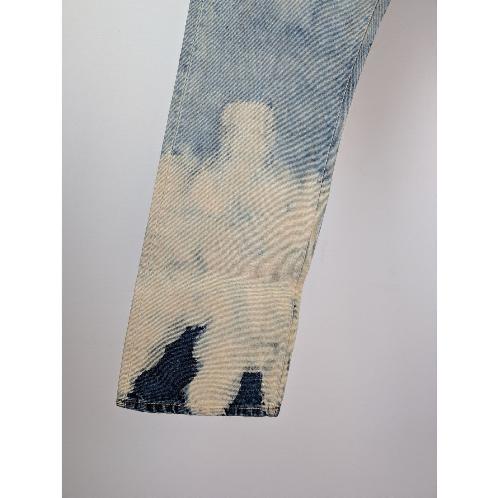 Palm Angels o1rshd1 Cloud Wash 5-Pocket Loose Denim Pants in Light Blue Size US 34 / EU 50 - 8 Thumbnail