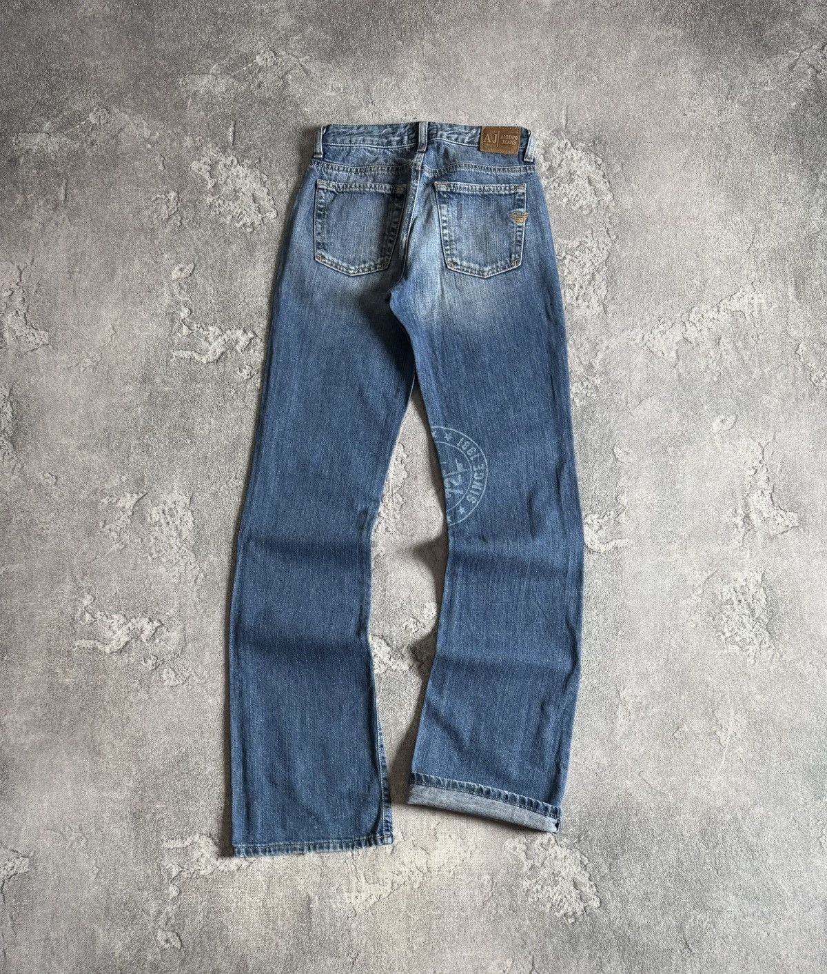 Armani Armani Jeans 26size wmns denim flared pants jeans trousers Size 26" / US 2 / IT 38 - 1 Thumbnail