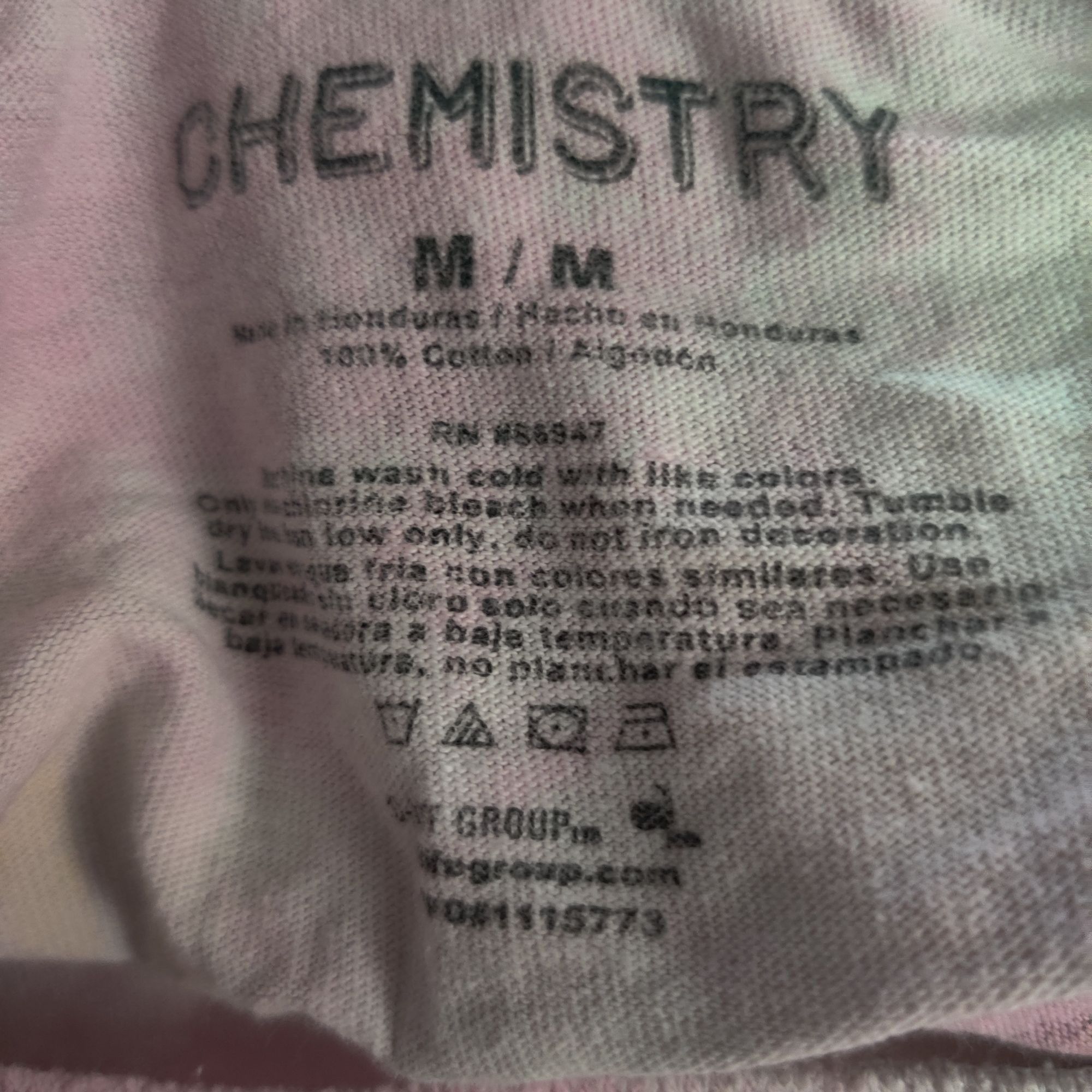 Chemistry Upcycled Womens Crop Top Have A Good Day Smiley Face Tie Dye Size M / US 6-8 / IT 42-44 - 5 Thumbnail