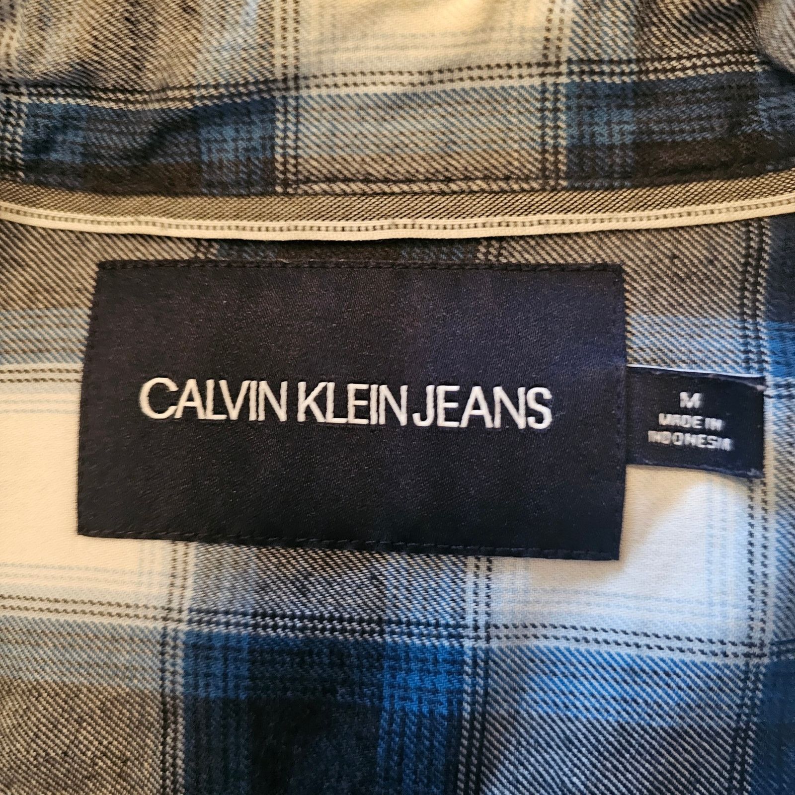 Calvin Klein Men's Calvin Klein Jeans 100% Cotton Plaid Shirt Size Medium Size US M / EU 48-50 / 2 - 3 Thumbnail