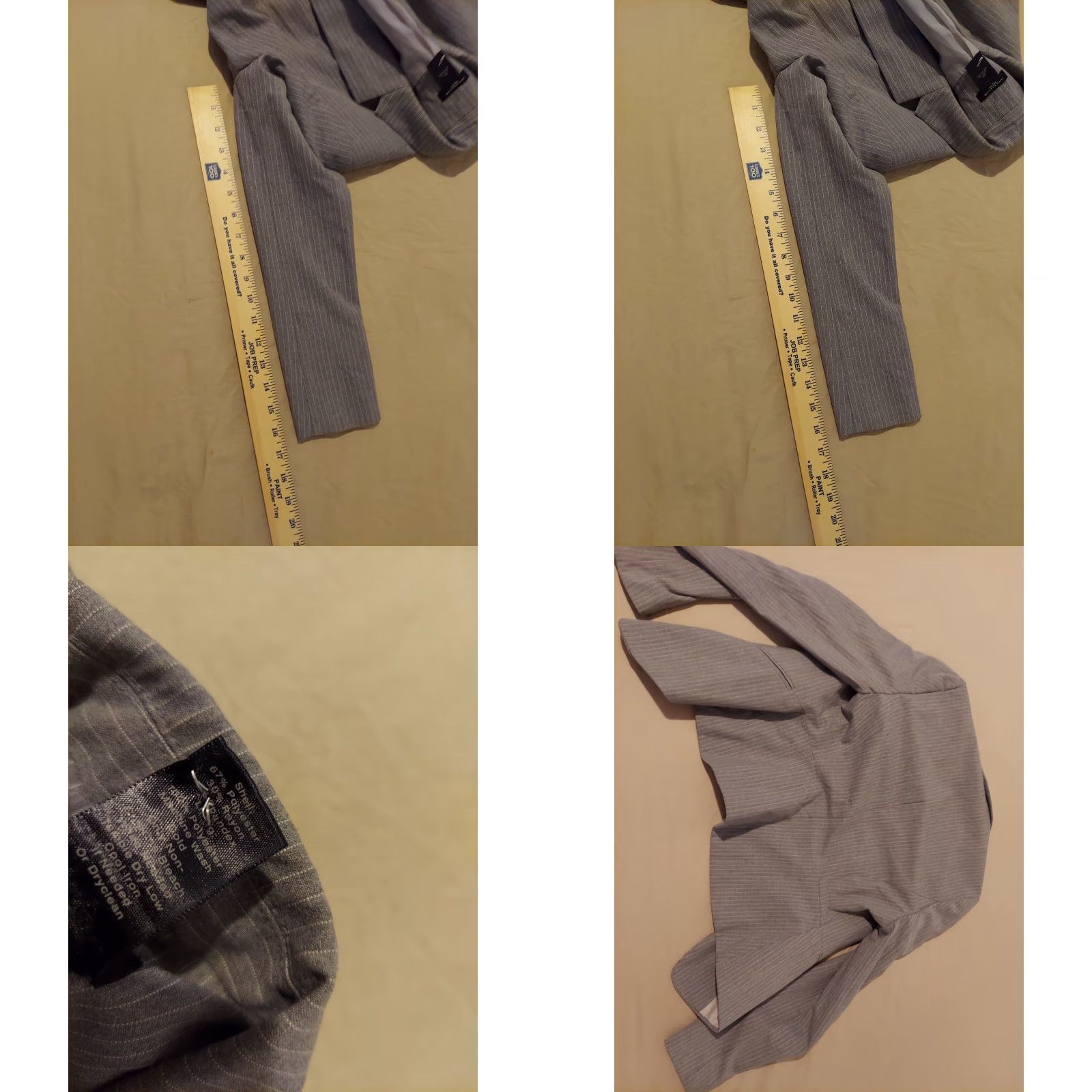 Ann Taylor Ann Taylor Womens Blazer 2P Petite Gray Jacket Size XS / US 0-2 / IT 36-38 - 8 Thumbnail