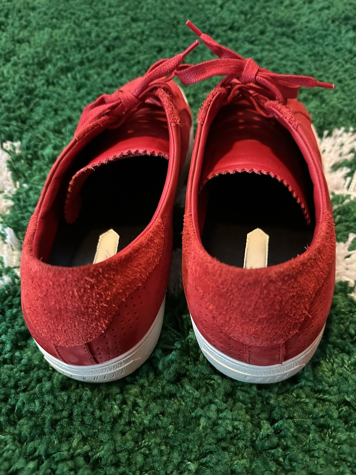 Off-White OW Perforated Sneakers Red 11 Size US 11 / EU 44 - 5 Thumbnail