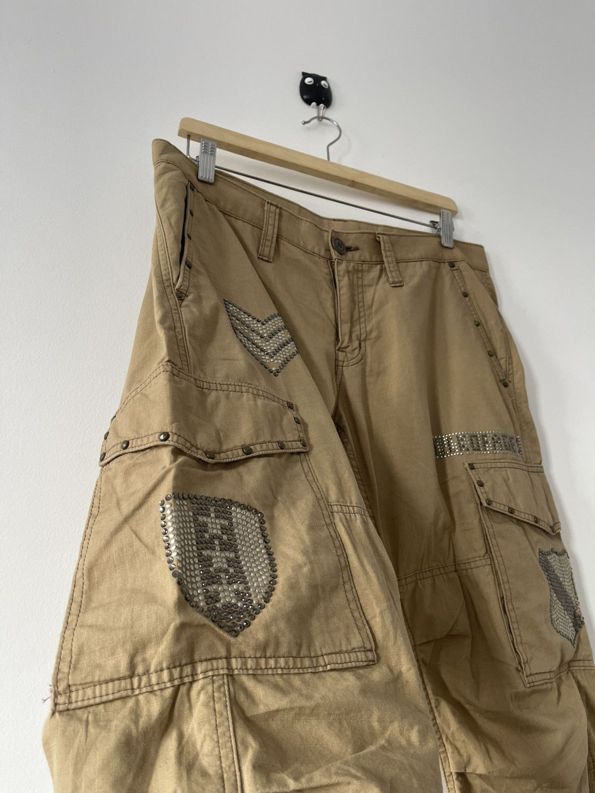 Seditionaries Rare Vintage RATTLE TRAP Japan Parachute Bondage Cargo Pant Size US 34 / EU 50 - 11 Thumbnail