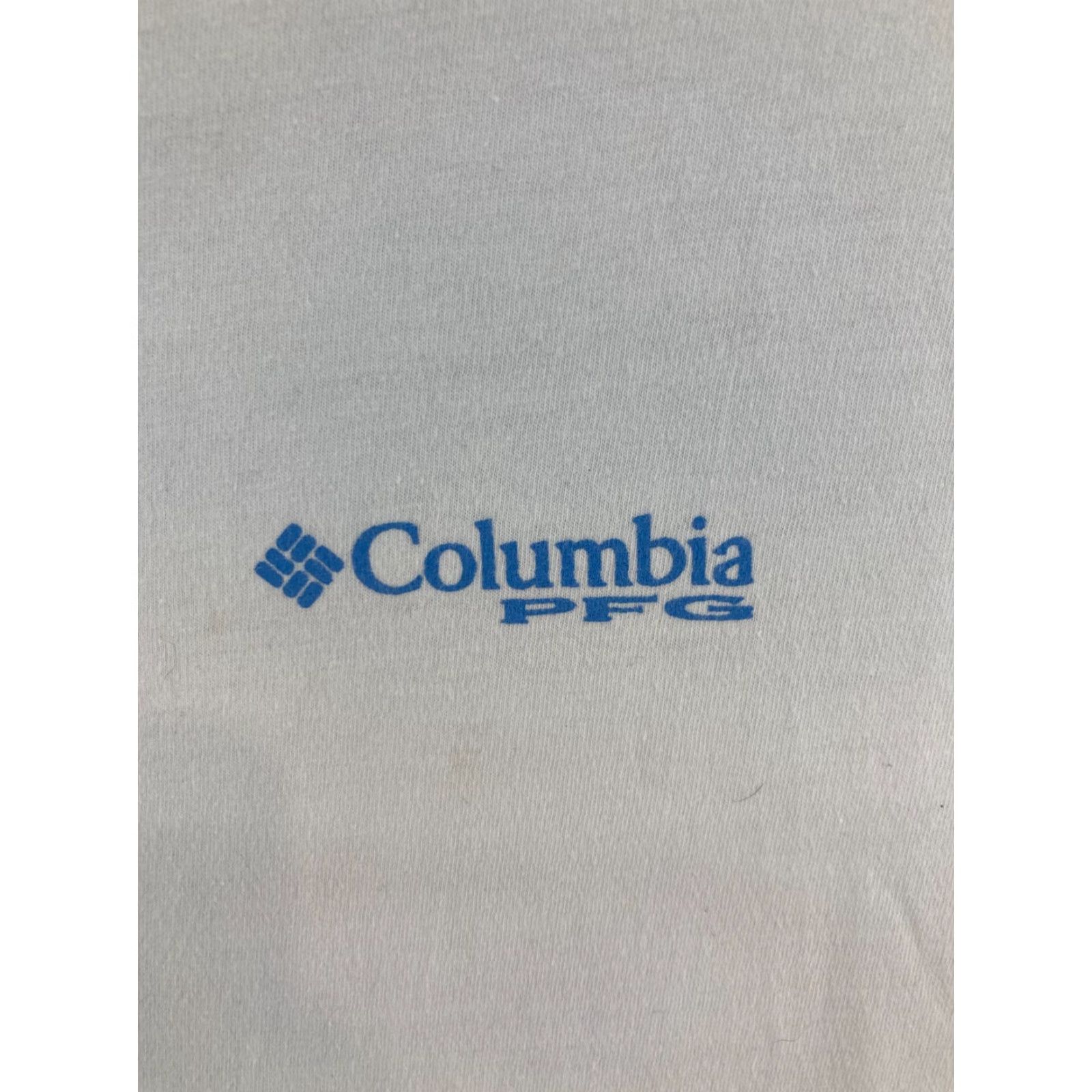Vintage Columbia TShirt Large White Fishing Outdoor American Flag Mens Size US L / EU 52-54 / 3 - 5 Thumbnail
