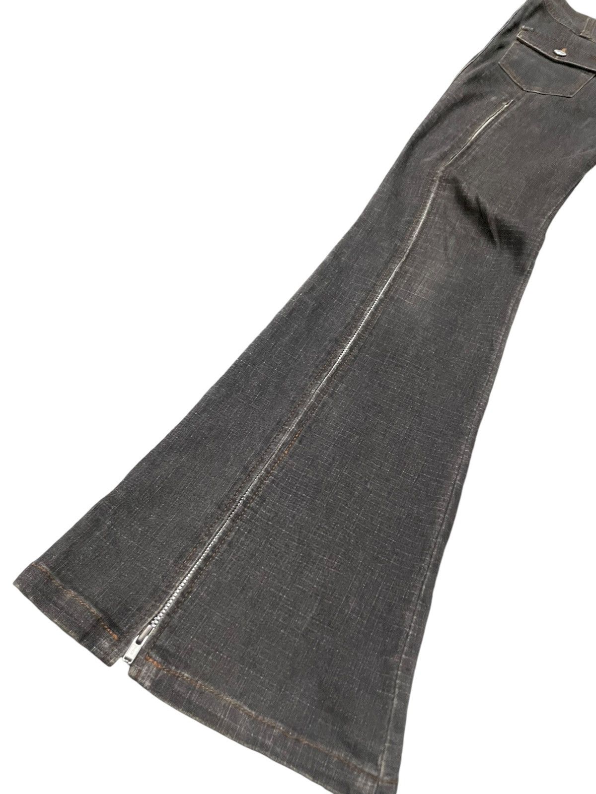 Le Grande Bleu (L.G.B.) JokyGal Japan Zip up Flare Stacked Jeans Size US 28 / EU 44 - 8 Thumbnail