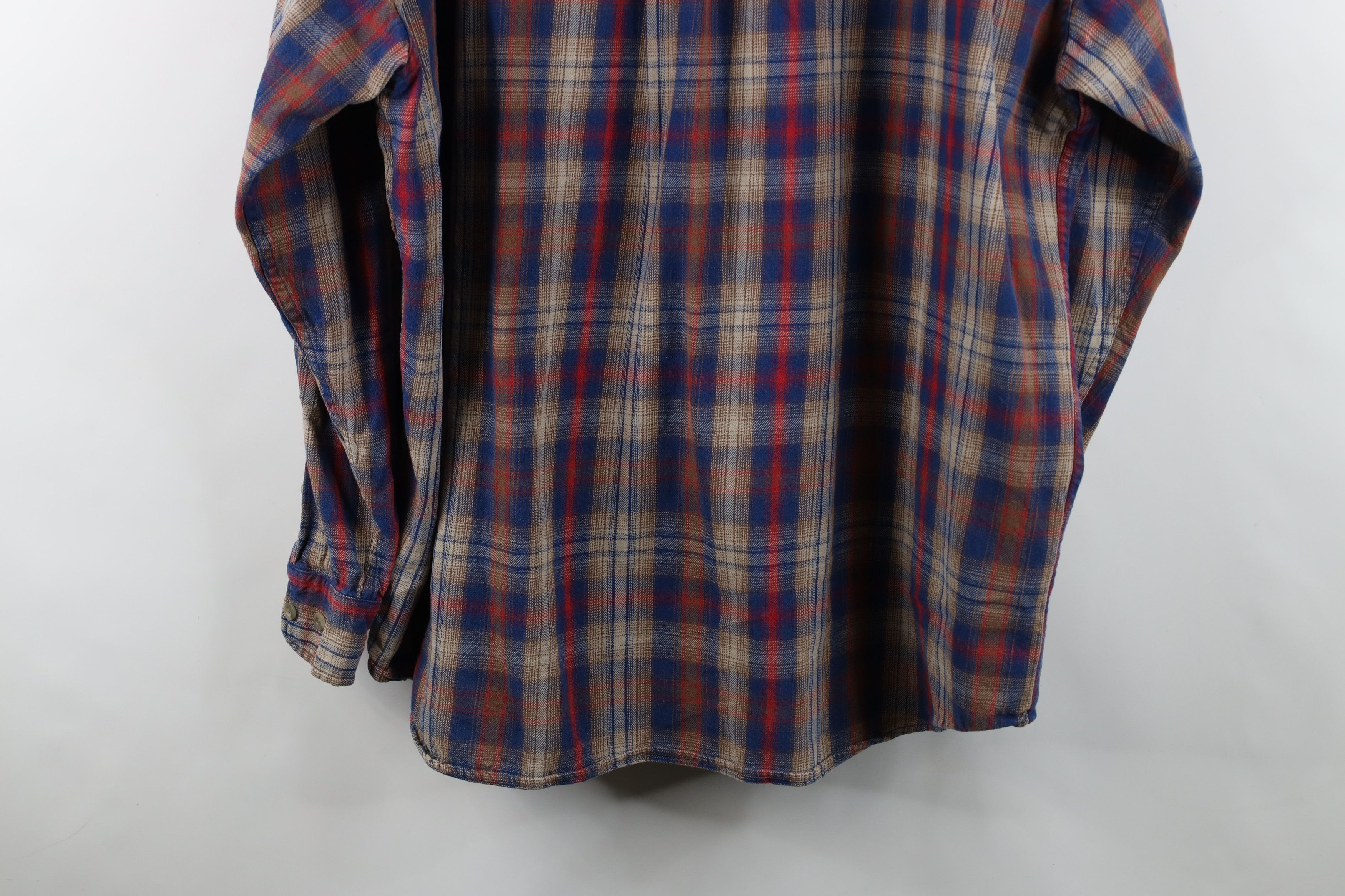 Cabelas Vintage Cabelas Heavyweight Flannel Button Down Shirt Plaid Size US XXL / EU 58 / 5 - 12 Thumbnail