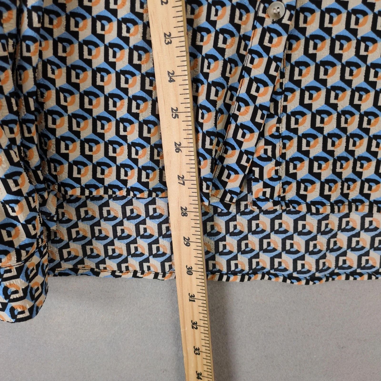 Other Cotton Bleu Geometric Tunic Top Women's Plus Sz 3X Puff Slv Size 3XL / US 20-22 - 5 Thumbnail