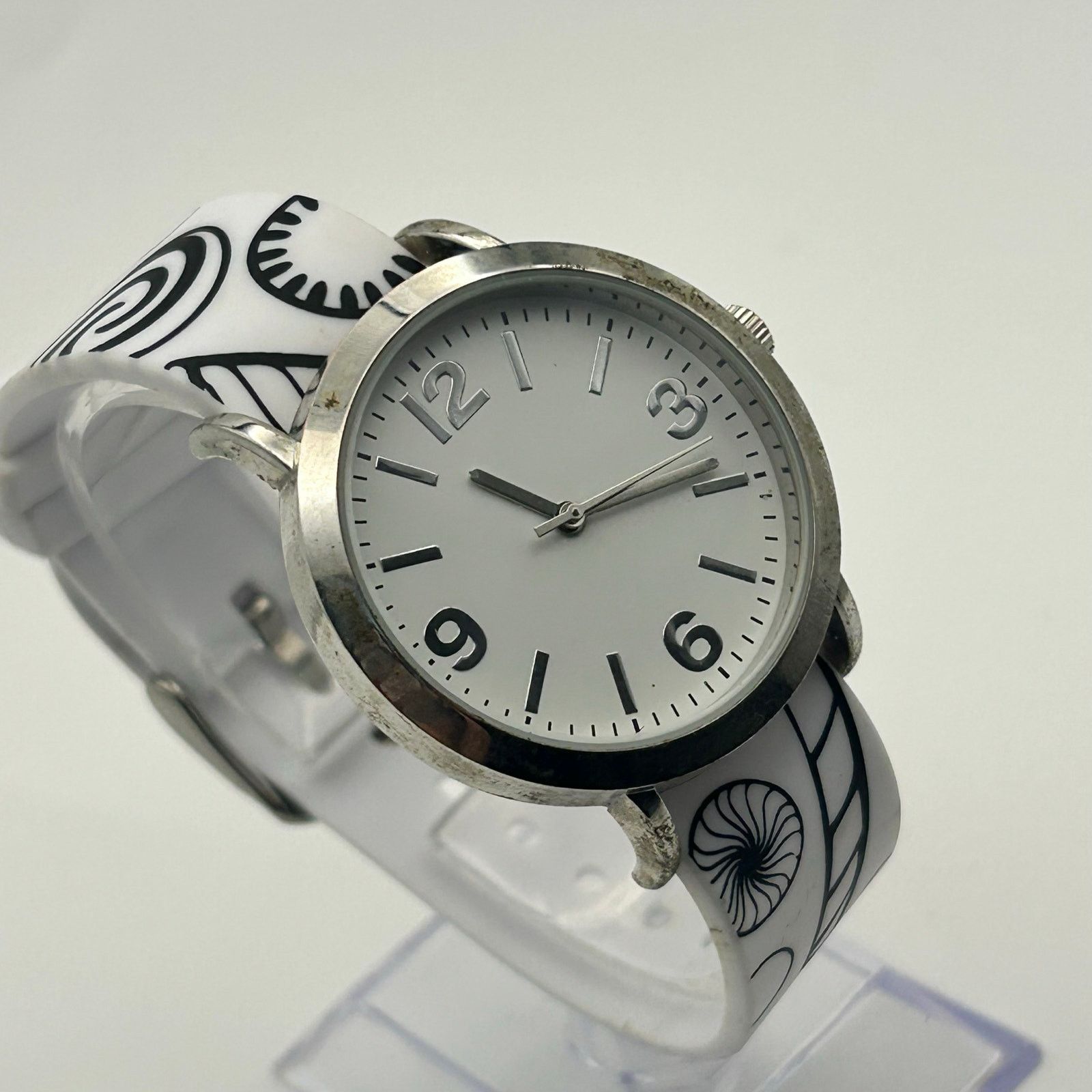 Other Doodlz Color Your Own 36mm Black & White Silicon Band Watch Size ONE SIZE - 3 Thumbnail