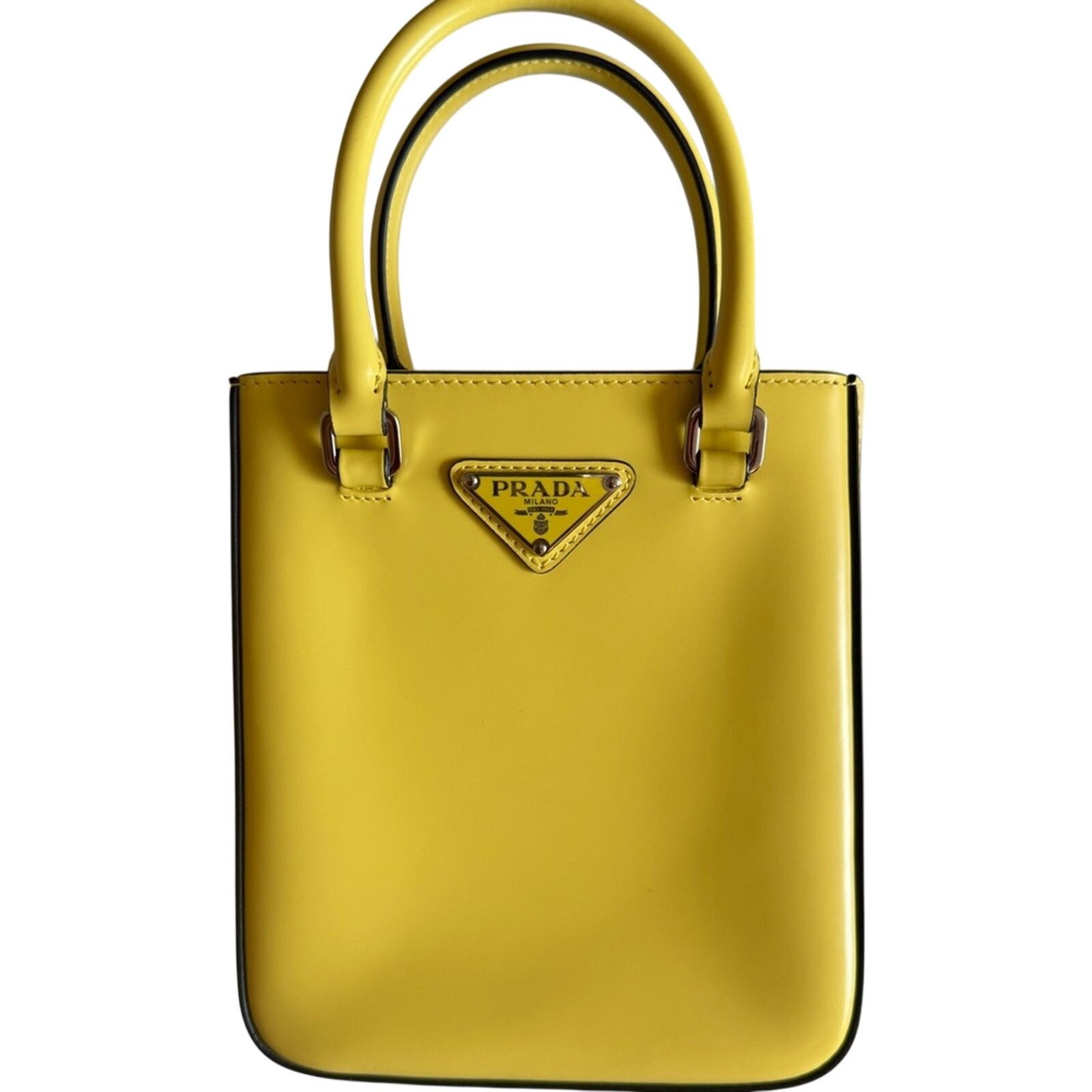 Prada Prada Yellow Small Women's Bag Size ONE SIZE - 1 Thumbnail