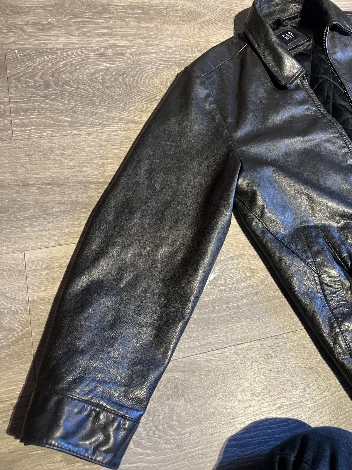 Gap × Vintage Vintage Gap Cow Leather Jacket Size US M / EU 48-50 / 2 - 13 Thumbnail