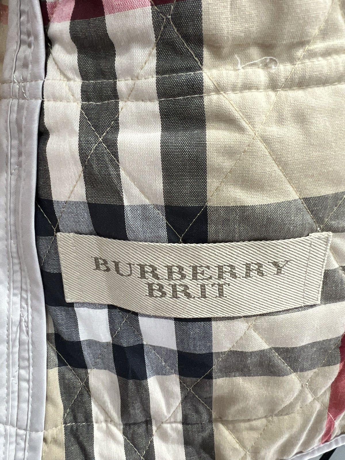 Burberry Womens Burberry Brit Diamond Quilted Jacket Nova Check Size L / US 10 / IT 46 - 7 Thumbnail