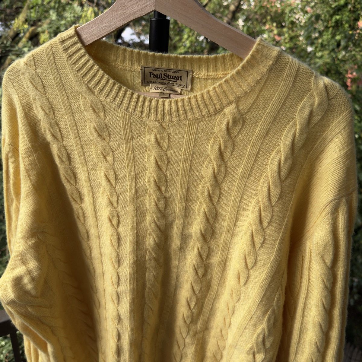 Paul Stuart Paul Stuart Cashmere Cable Crewneck Sweater Size US L / EU 52-54 / 3 - 14 Thumbnail