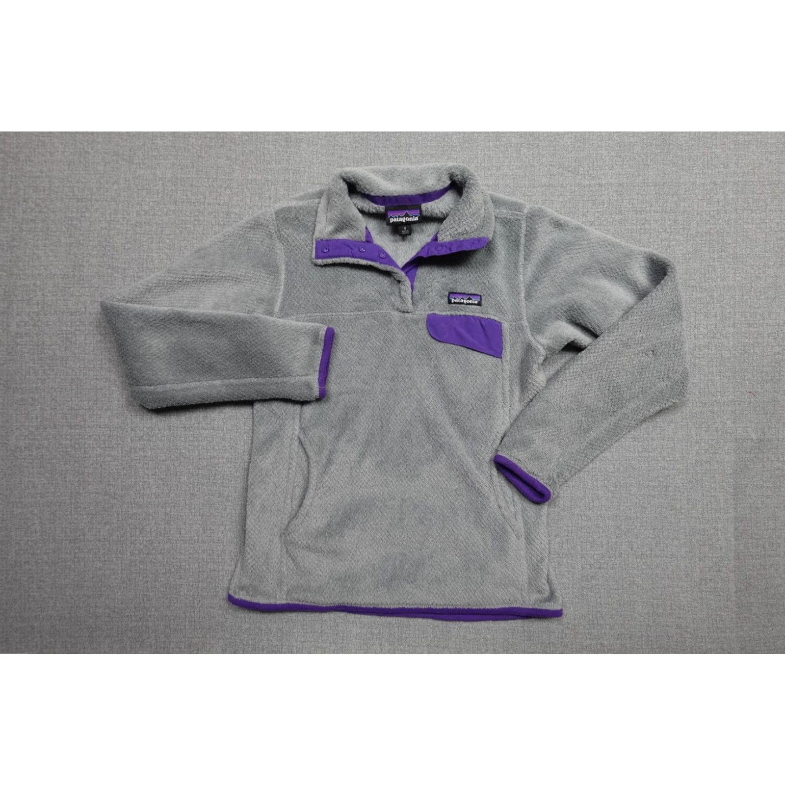 Patagonia Patagonia Womens S Gray Pullover Fleece Snap Jacket/Sweater Casual Activewear Travel Pullover Size S / US 4 / IT 40 - 3 Thumbnail