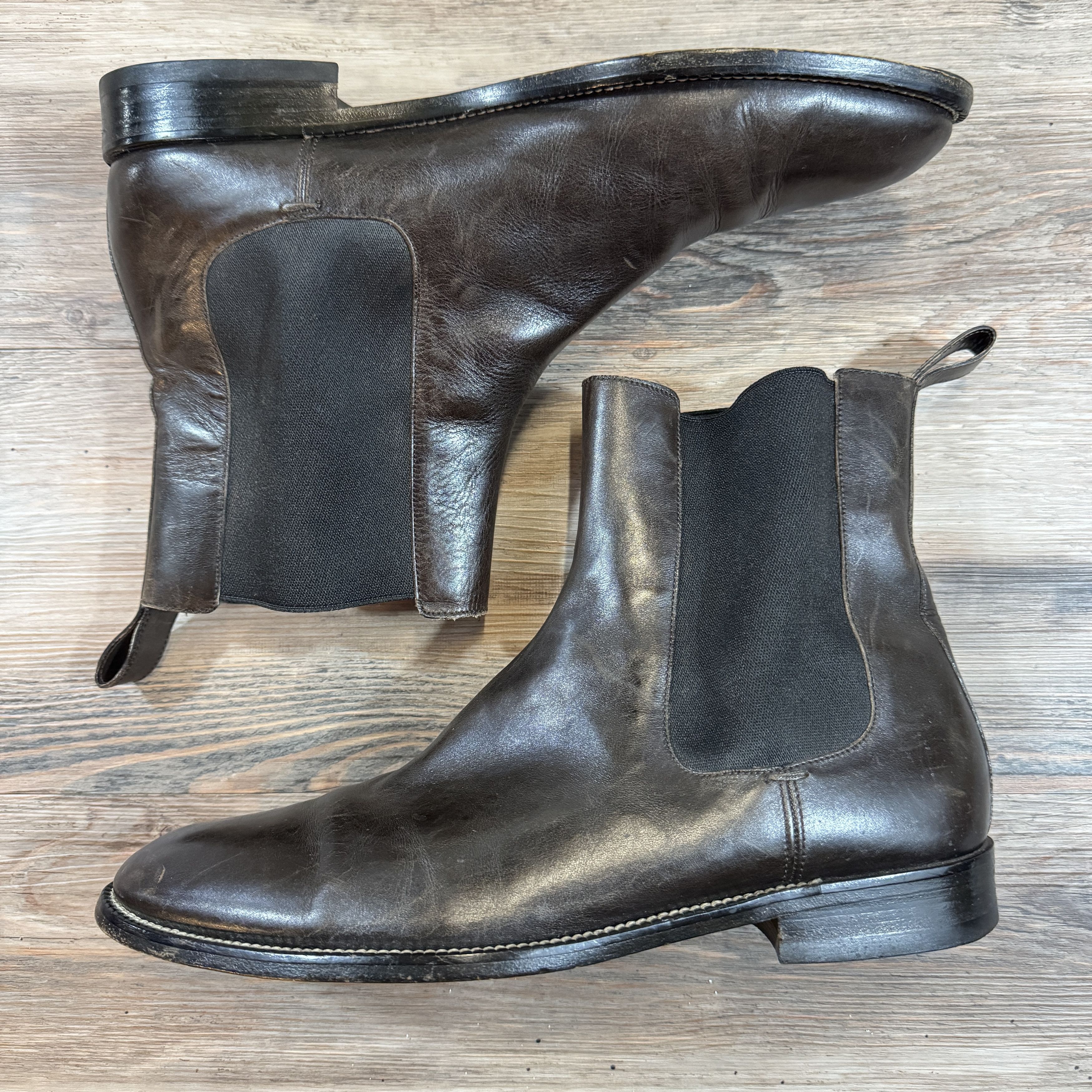 Gucci Y2K Vintage GUCCI CHELSEA BOOTS Leather Slip On Designer Size US 9.5 / EU 42-43 - 2 Thumbnail