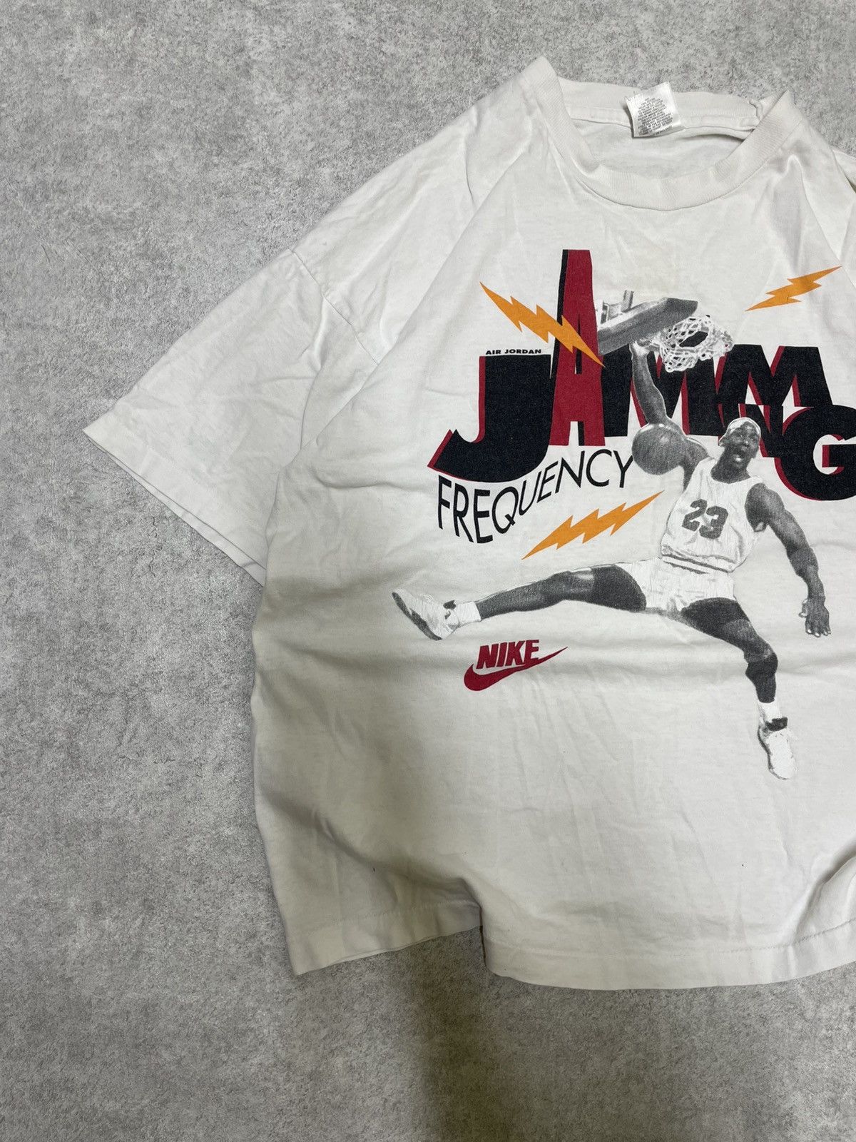 Jordan Brand × Nike × Vintage One seam limited Jordan T-shirt one on sale 1990 Size US L / EU 52-54 / 3 - 4 Thumbnail