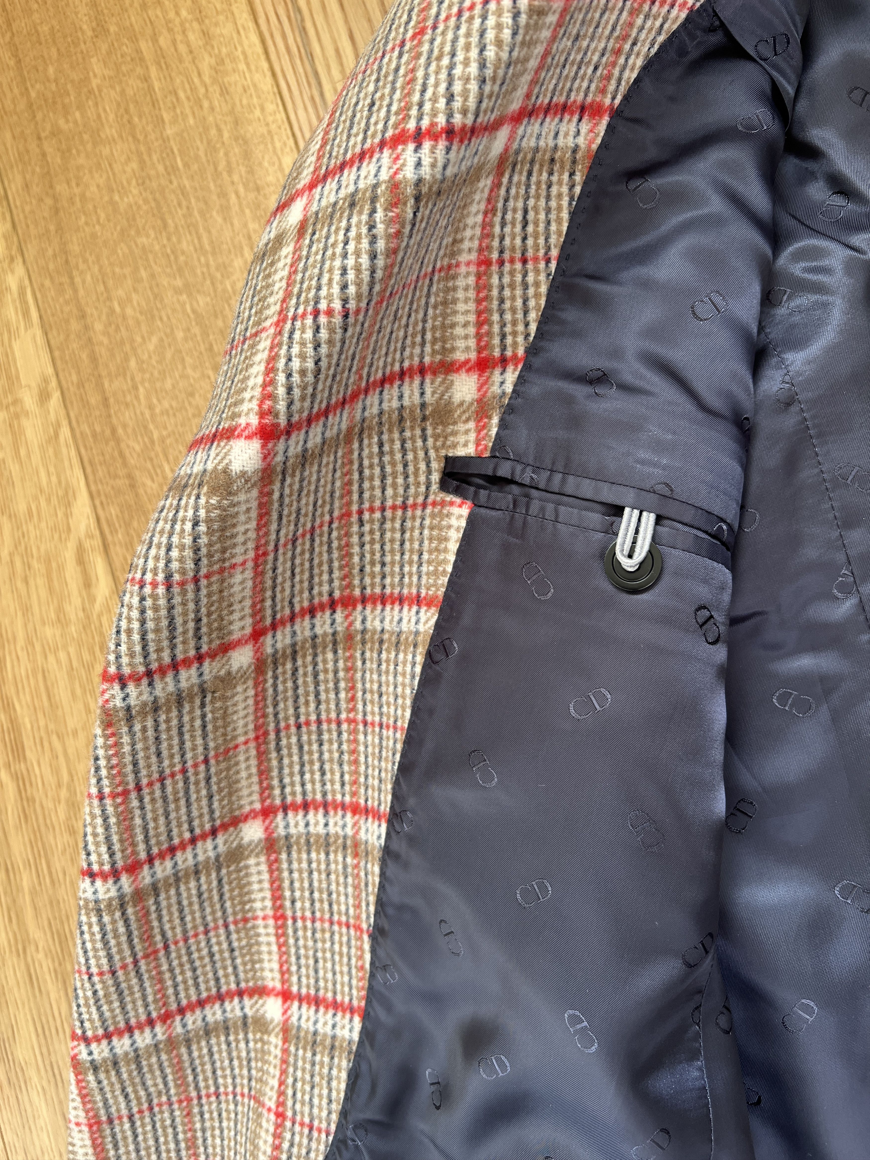 Dior Dior Men's Homme Tailored Check Checkered print wool coat. Size US M / EU 48-50 / 2 - 9 Thumbnail