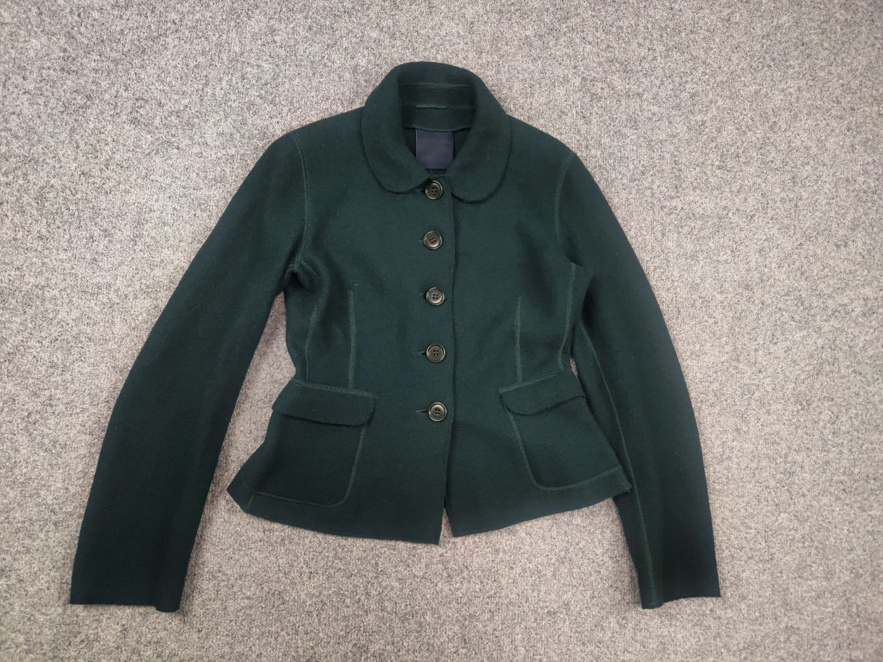 Aspesi Alberto Aspesi Design green wool button Pocket Blazer Jacket Size M / US 6-8 / IT 42-44 - 2 Thumbnail