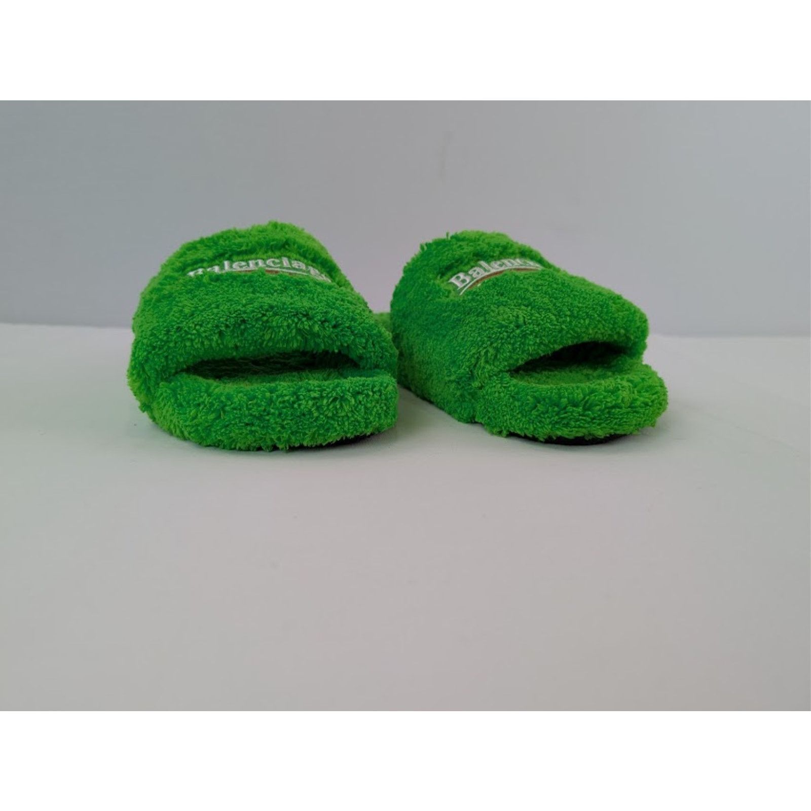 Balenciaga o1rshd1 Q:2 / Furry Political Campaign Slide Sandal in Apple Size US 10 / EU 43 - 5 Thumbnail