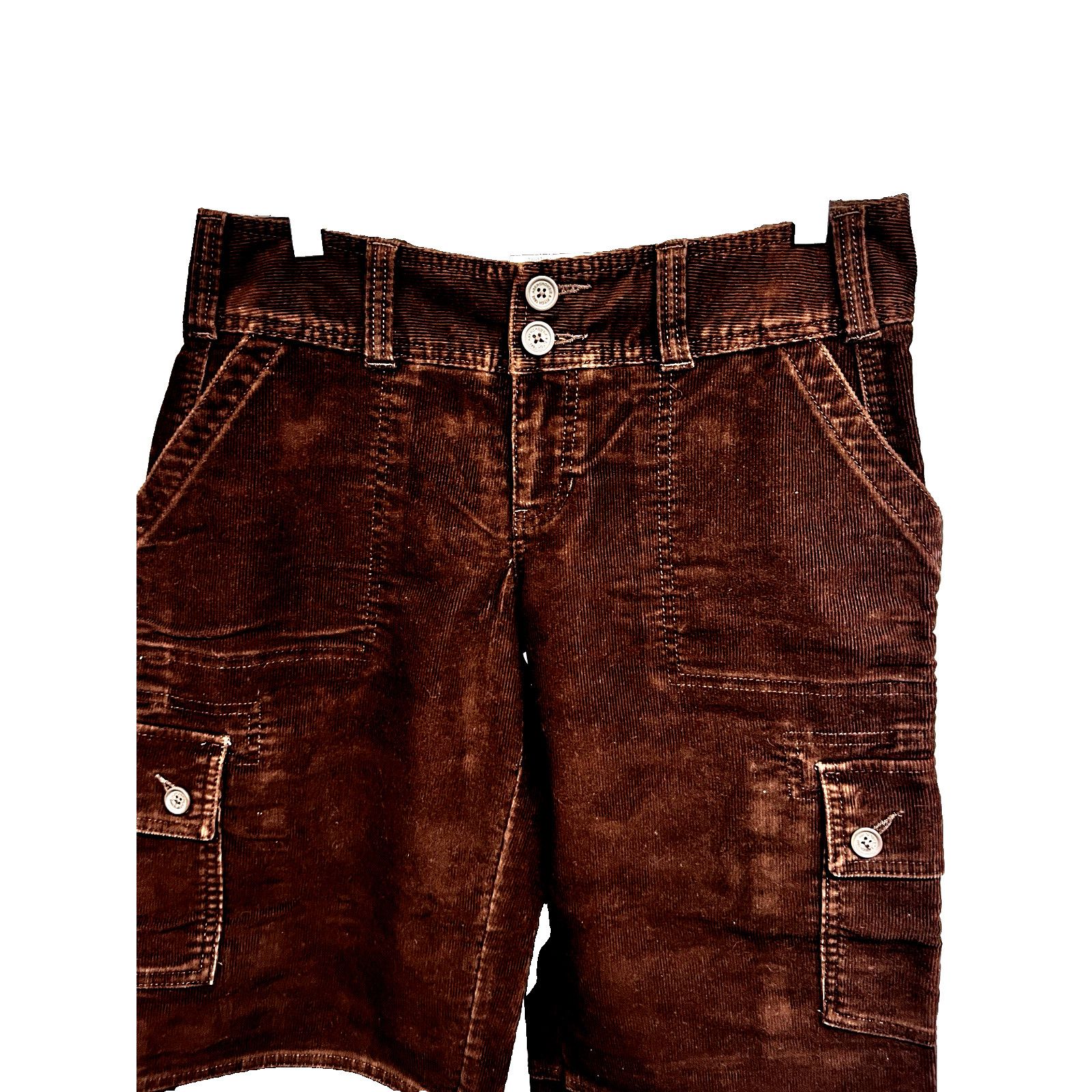 Abercrombie & Fitch Abercrombie and Fitch Brown Corduroy Crop Pants Womens 4 Size 27" / US 4 / IT 40 - 3 Thumbnail