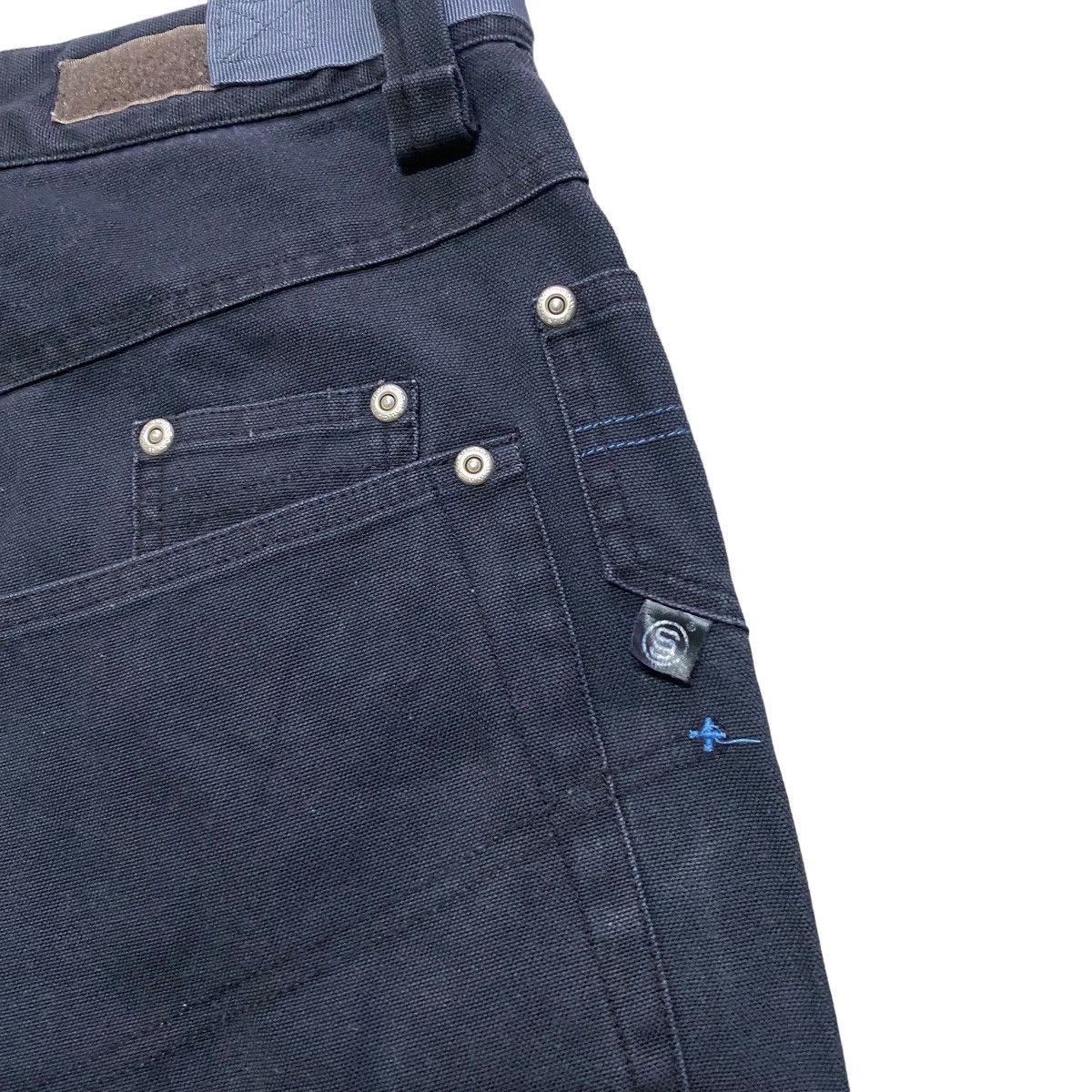 Japanese Brand SOLJAH Velcro Strap Baggy Pants Similar Girbaud Size US 32 / EU 48 - 12 Thumbnail