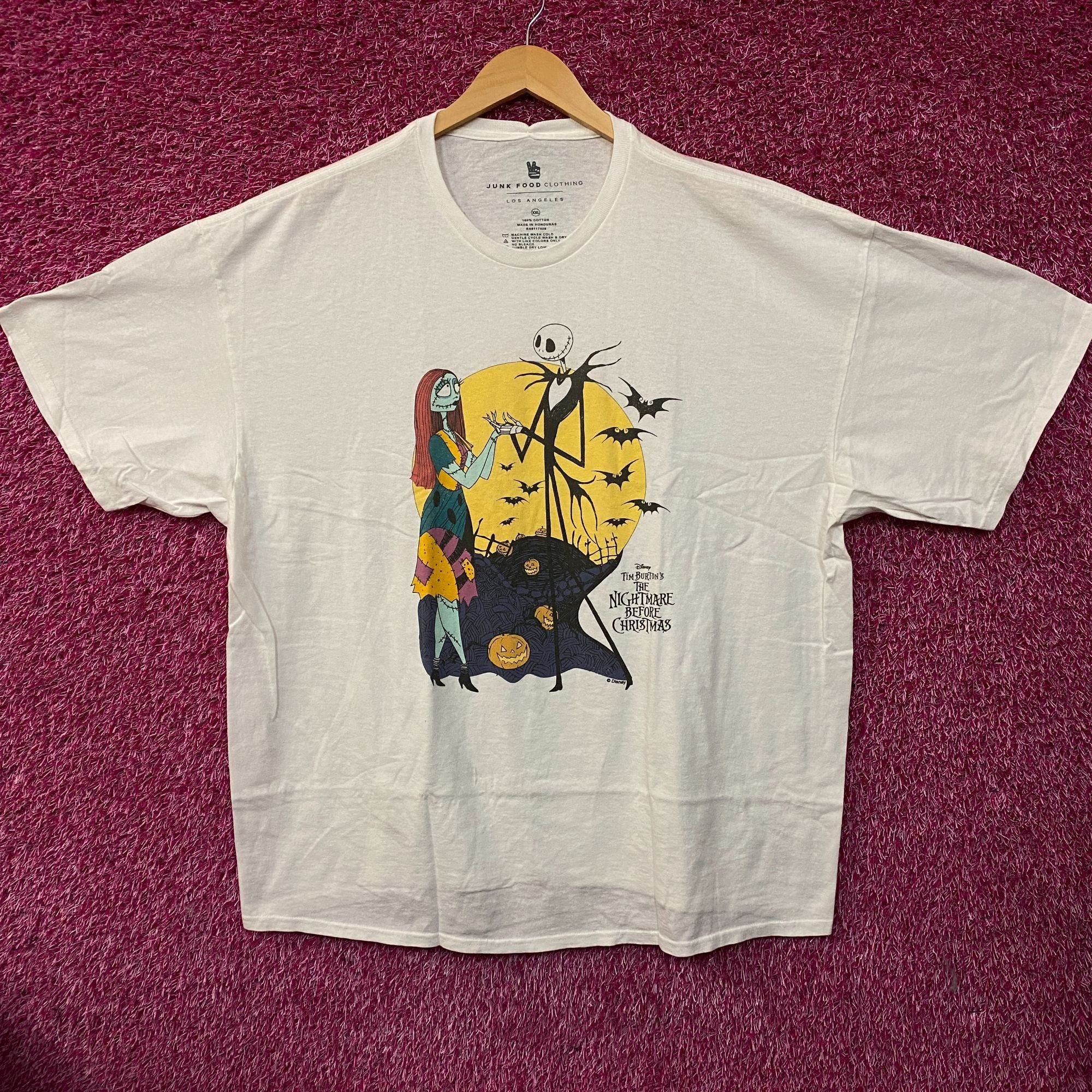 Junk Food The Nightmare Before Christmas Jack and Sally T-Shirt Size 2 Size US XXL / EU 58 / 5 - 1 Thumbnail