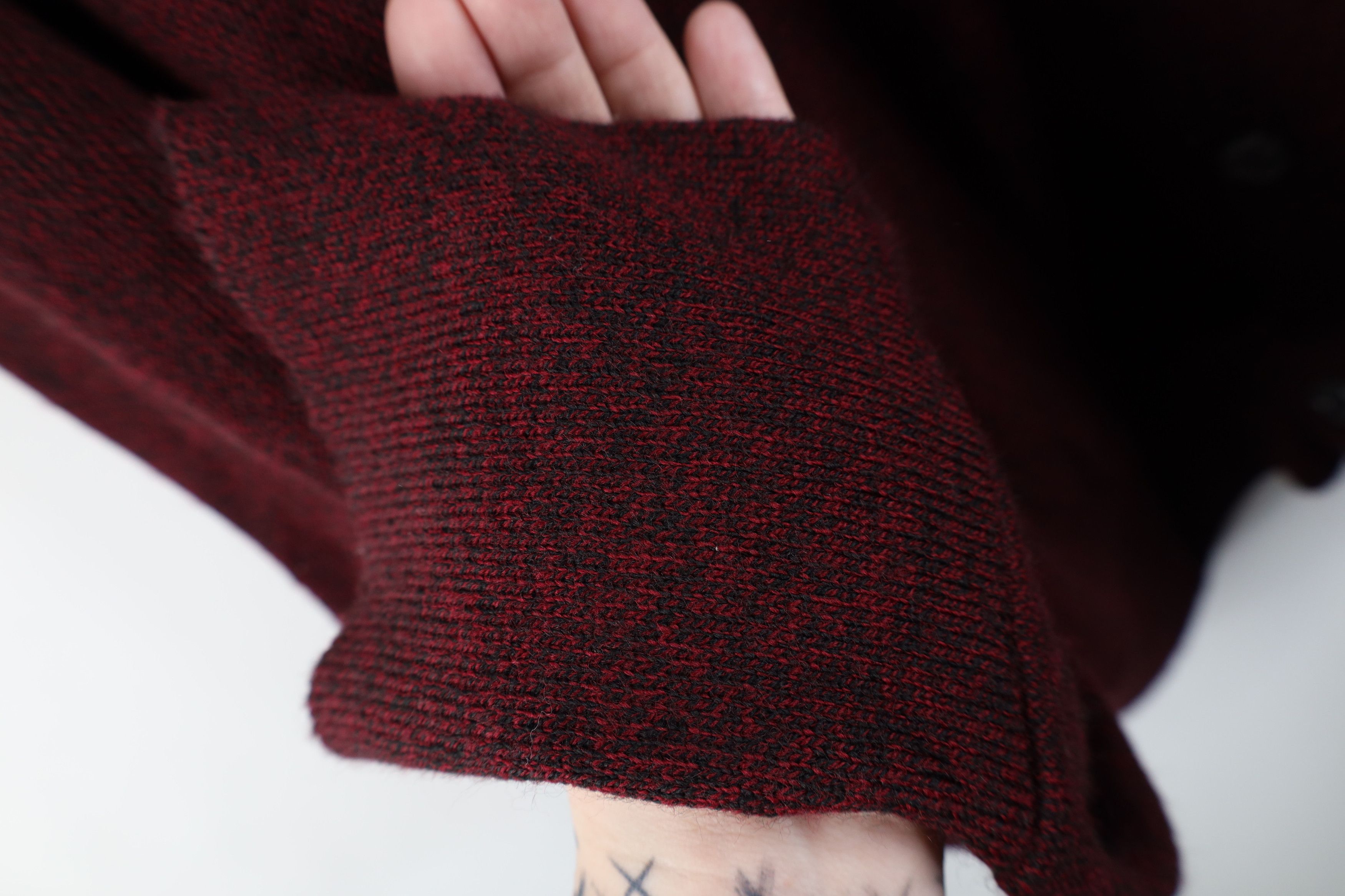 Vintage Vintage 90s Streetwear Cardigan Sweater Heather Red USA Size US XL / EU 56 / 4 - 5 Thumbnail