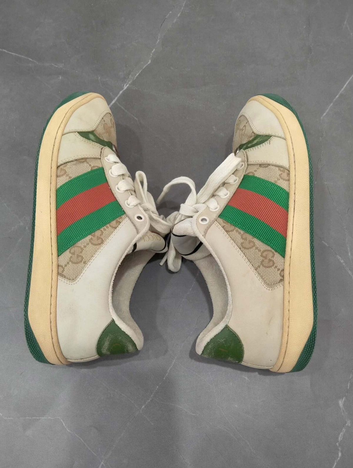 Gucci Gucci Low-Top Screener sneakers in distressed Size US 8.5 / IT 38.5 - 5 Thumbnail