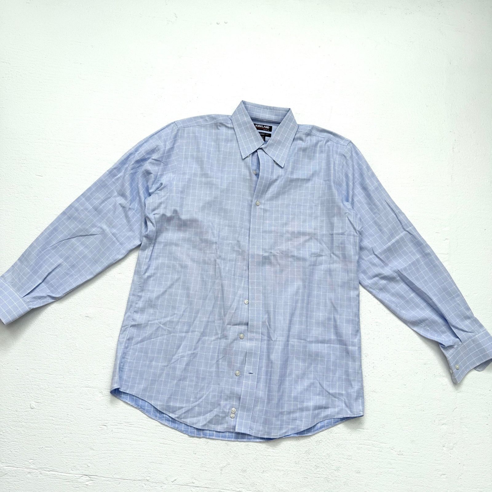 Kirkland Signature Kirkland Button Down Shirt Men's 17 Traditional Fit  34/35 | Grailed