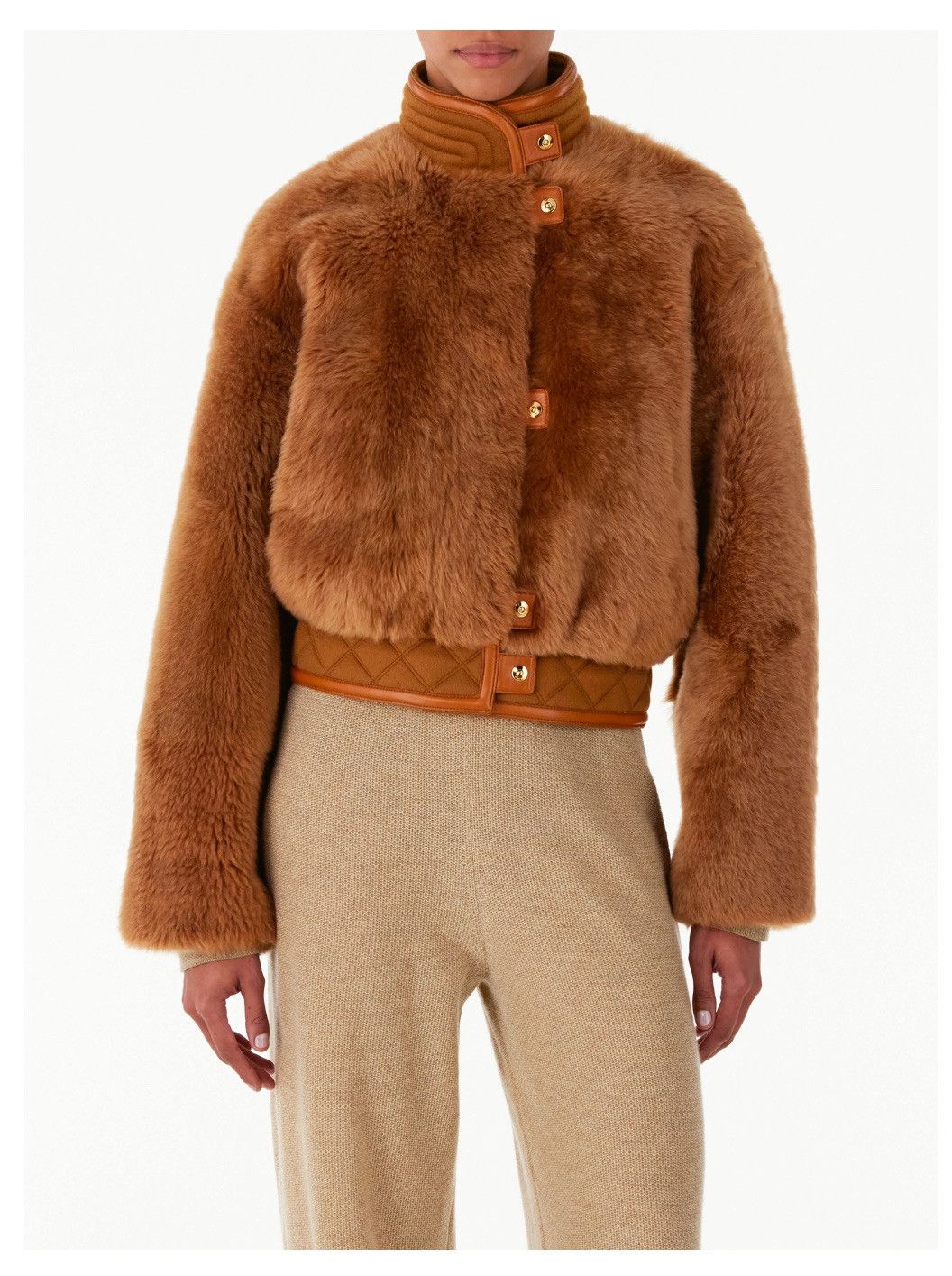 Loro Piana o1srvl11e0125 FAM8545 Jesper Shearling Jacket in Brown Size S / US 4 / IT 40 - 4 Thumbnail
