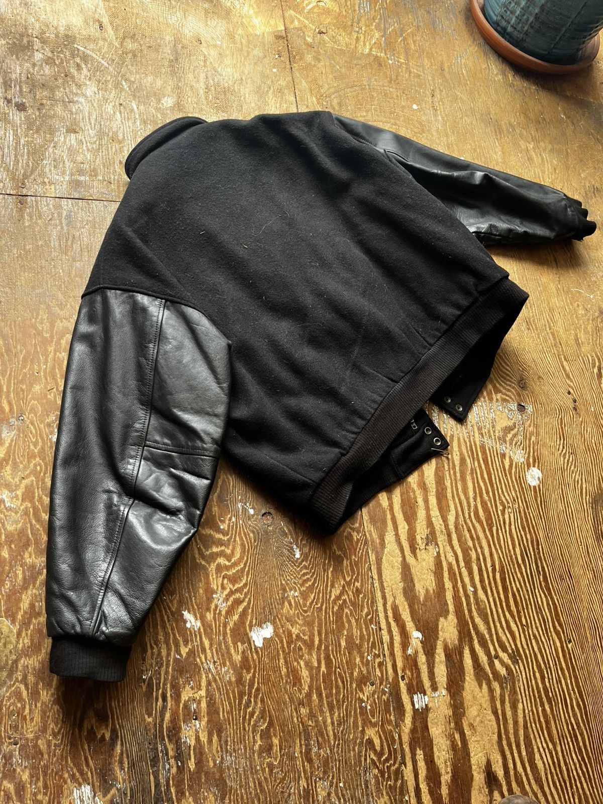 Sony Sony leather/wool jacket Size US L / EU 52-54 / 3 - 3 Thumbnail
