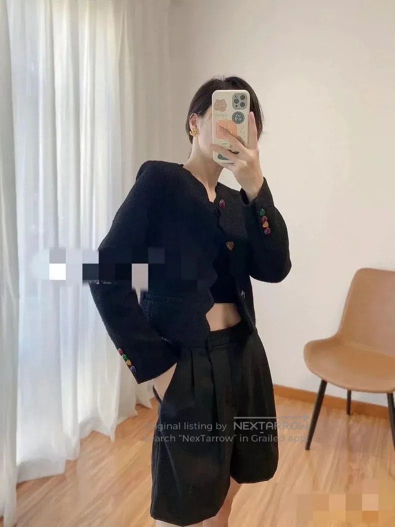 Saint Laurent Paris Saint Laurent Heart Button Wool Blend Jacket. Size US M / EU 48-50 / 2 - 4 Thumbnail