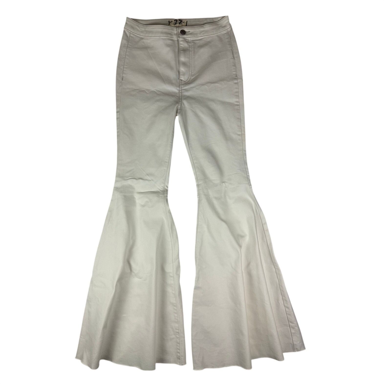 Free People We The Free Just Float On White Flare Jeans - Size 27 Size 27" / US 4 / IT 40 - 2 Thumbnail