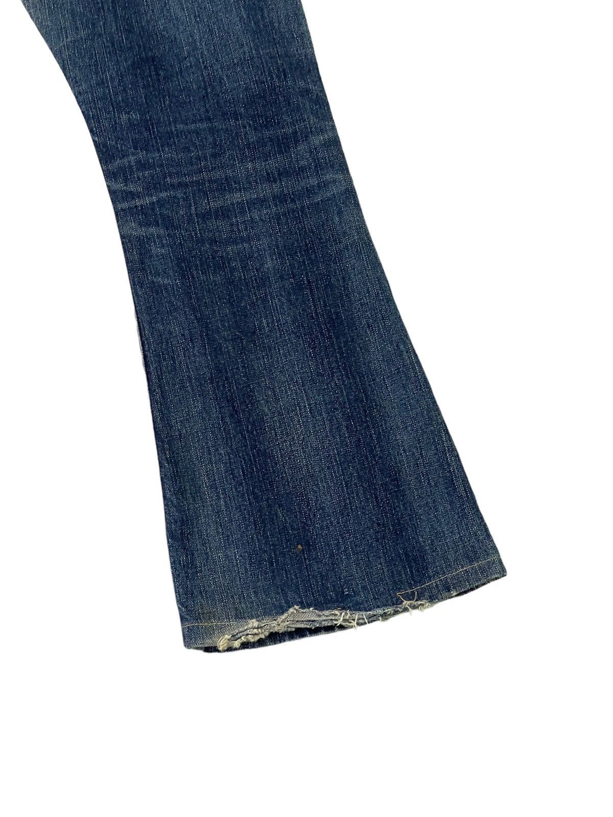 Edwin Flare Jeans Edwin Japan Faded Distress Boot Cut 7🟦9 Size US 32 / EU 48 - 14 Thumbnail